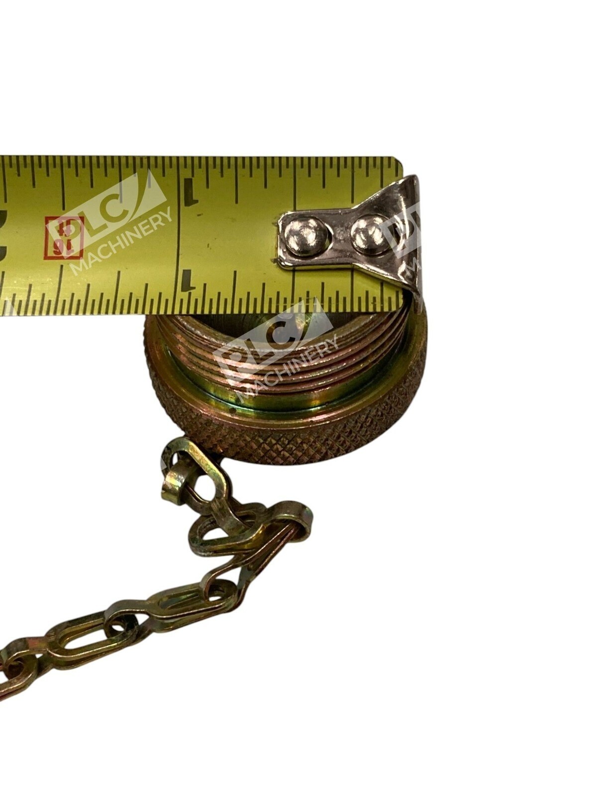 Brass 1" Threaded Filler Cap and Chain - Image 4