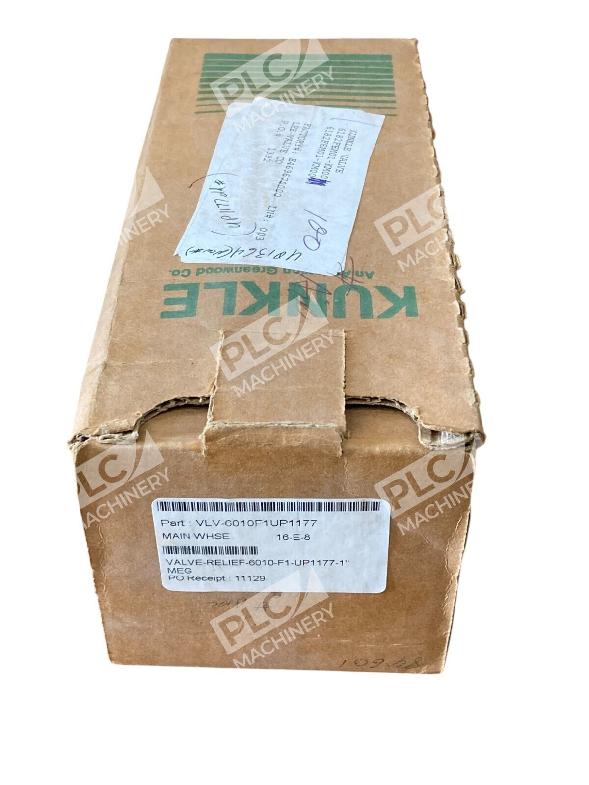Kunkle 6182FE01 - Kunkle VLV-6010F1UP1177 Relief Valve 6010 F1 UP1177 1" 6182F
