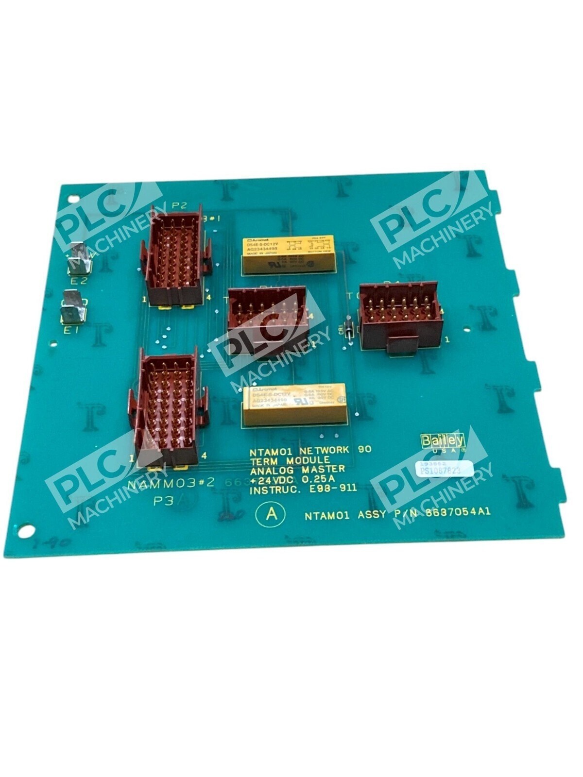 Bailey 6637054A1 - Bailey ABB 0.25A E93-911 NTAM01 NAMM03#2 Term Module Analog