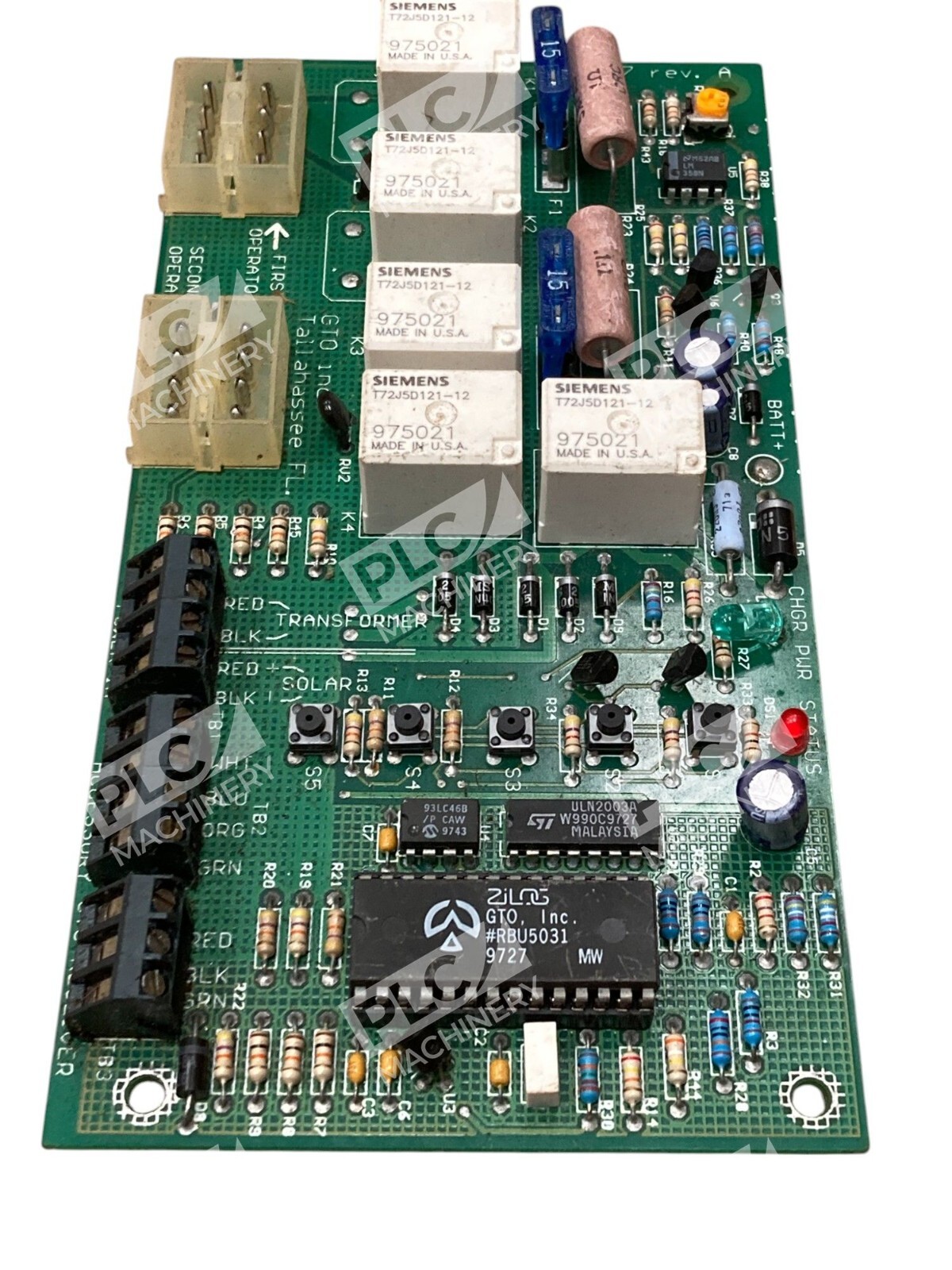 GTO Inc RBR1007 Rev A - GTO Inc Reciever PCB Circuit Board RBR1007 Rev A