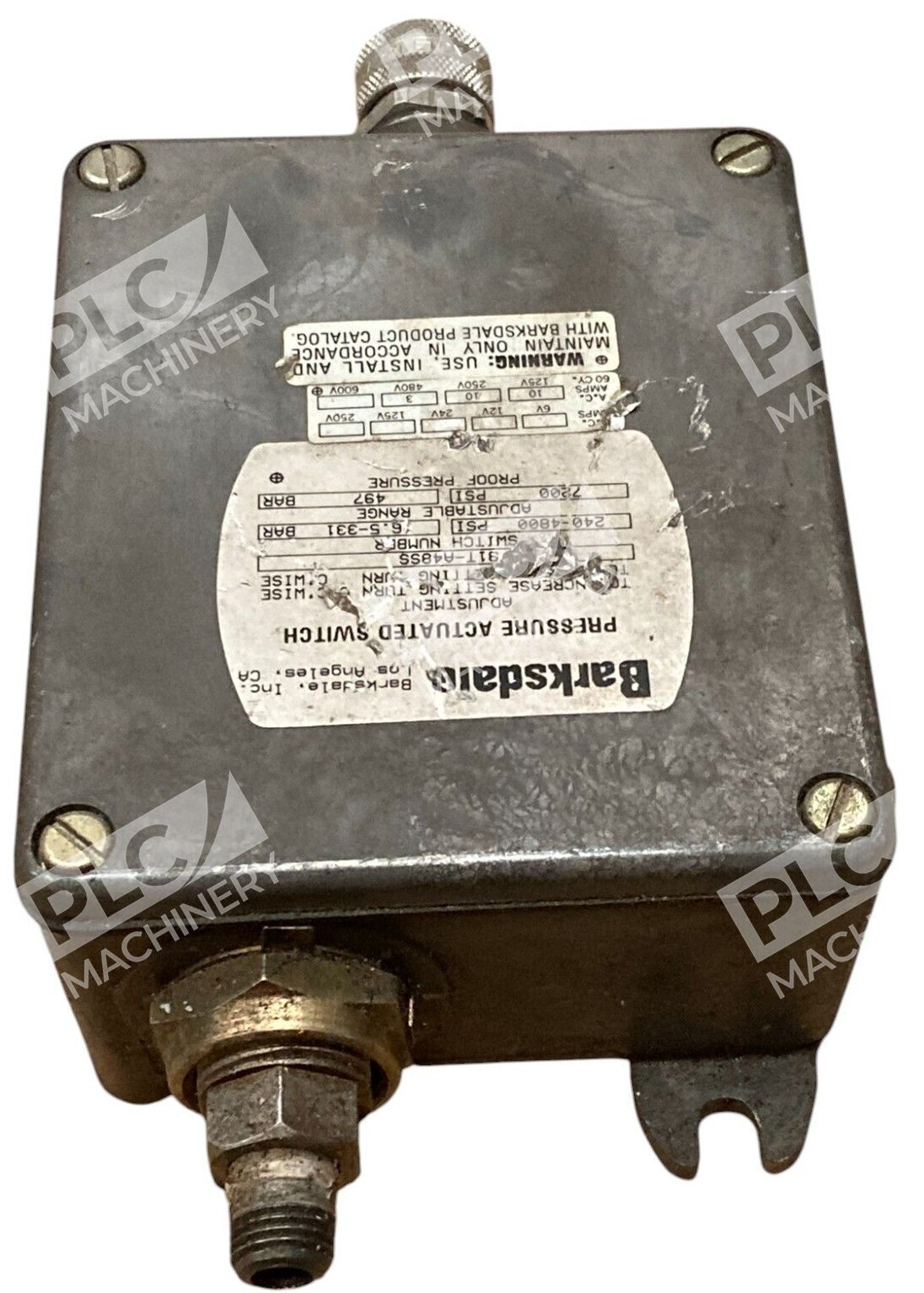 Barksdale 240-4800PSI 6.5-331BAR Pressure Actuated Switch B1T-A48SS - Image 4