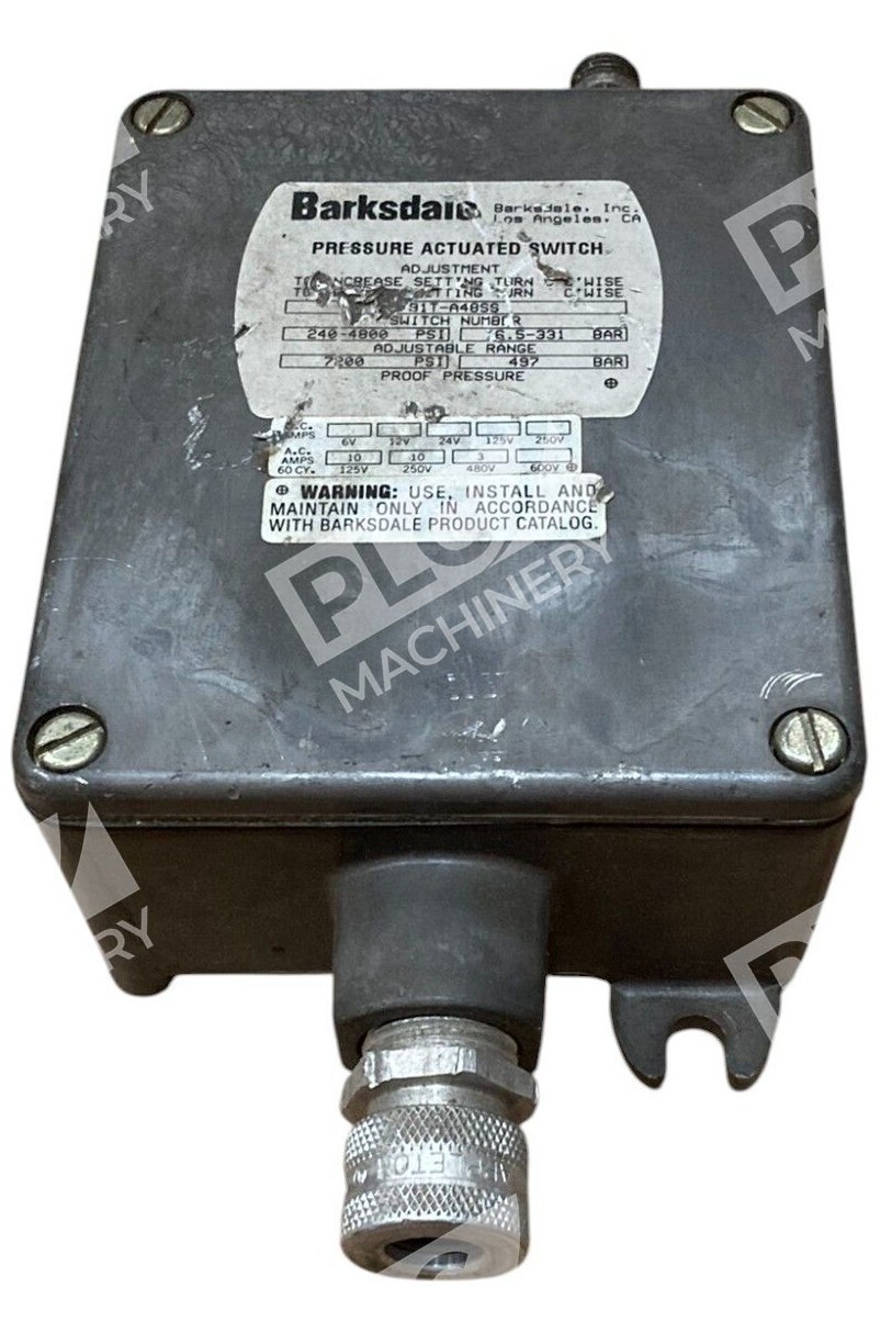 Barksdale B1T-A48SS - Barksdale 240-4800PSI 6.5-331BAR Pressure Actuated Switch B1