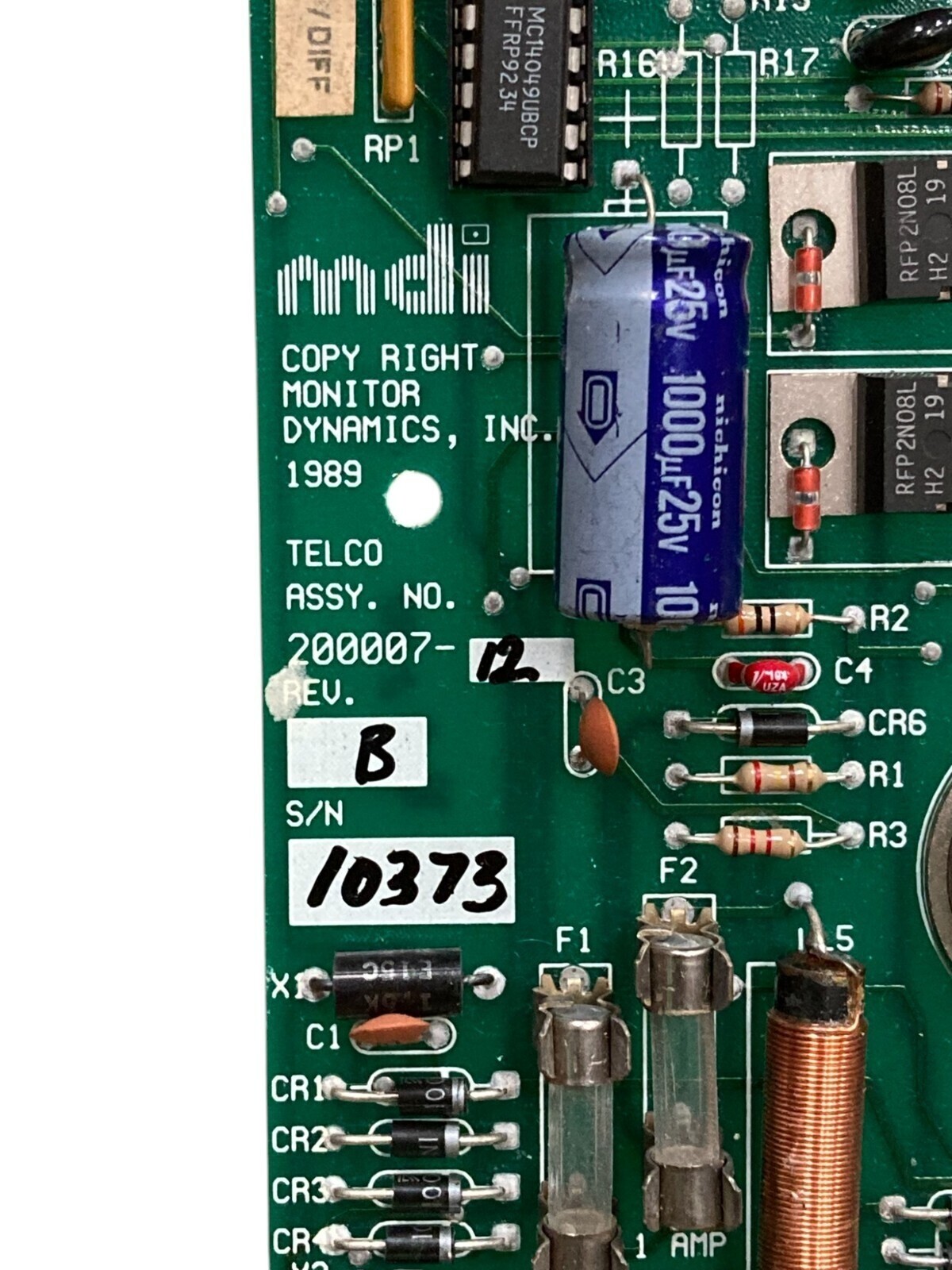 MDI Telco PCB Circuit Board 200007-12 Rev B - Image 4