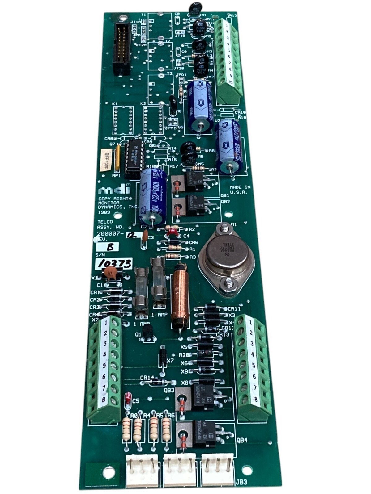 MDI 200007-12 Rev B - MDI Telco PCB Circuit Board 200007-12 Rev B