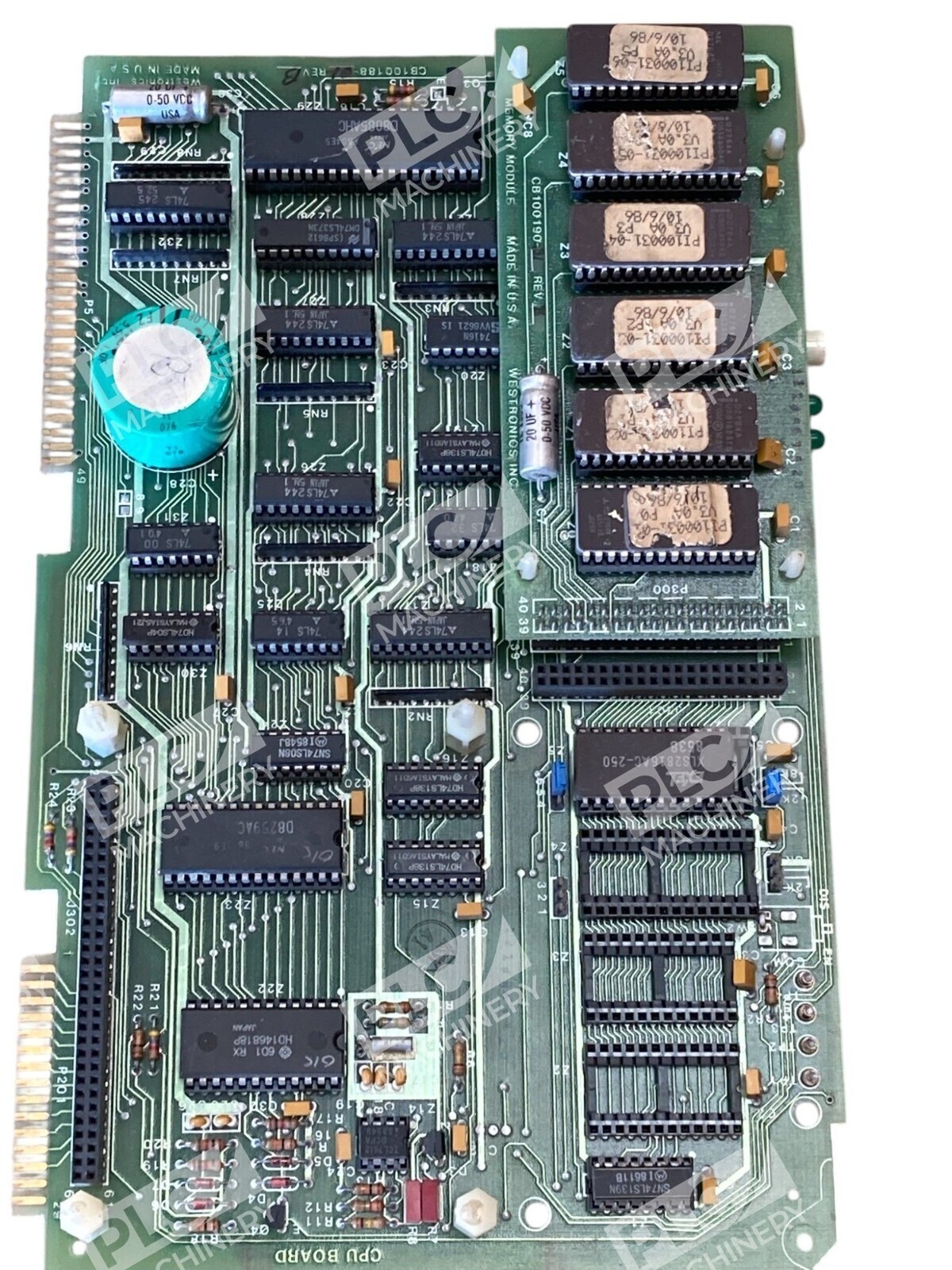 Westronics MC100188-01 Rev A - Westronics CB100190-01 Rev BMemory Module W/ CPU Board MC100