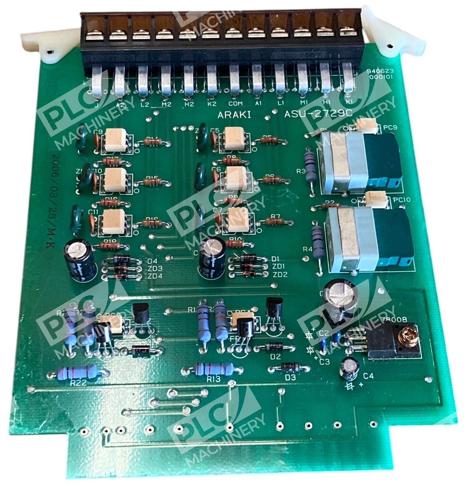 Araki ASU-2729C - Araki 940623 PCB Circuit Board ASU-2729C