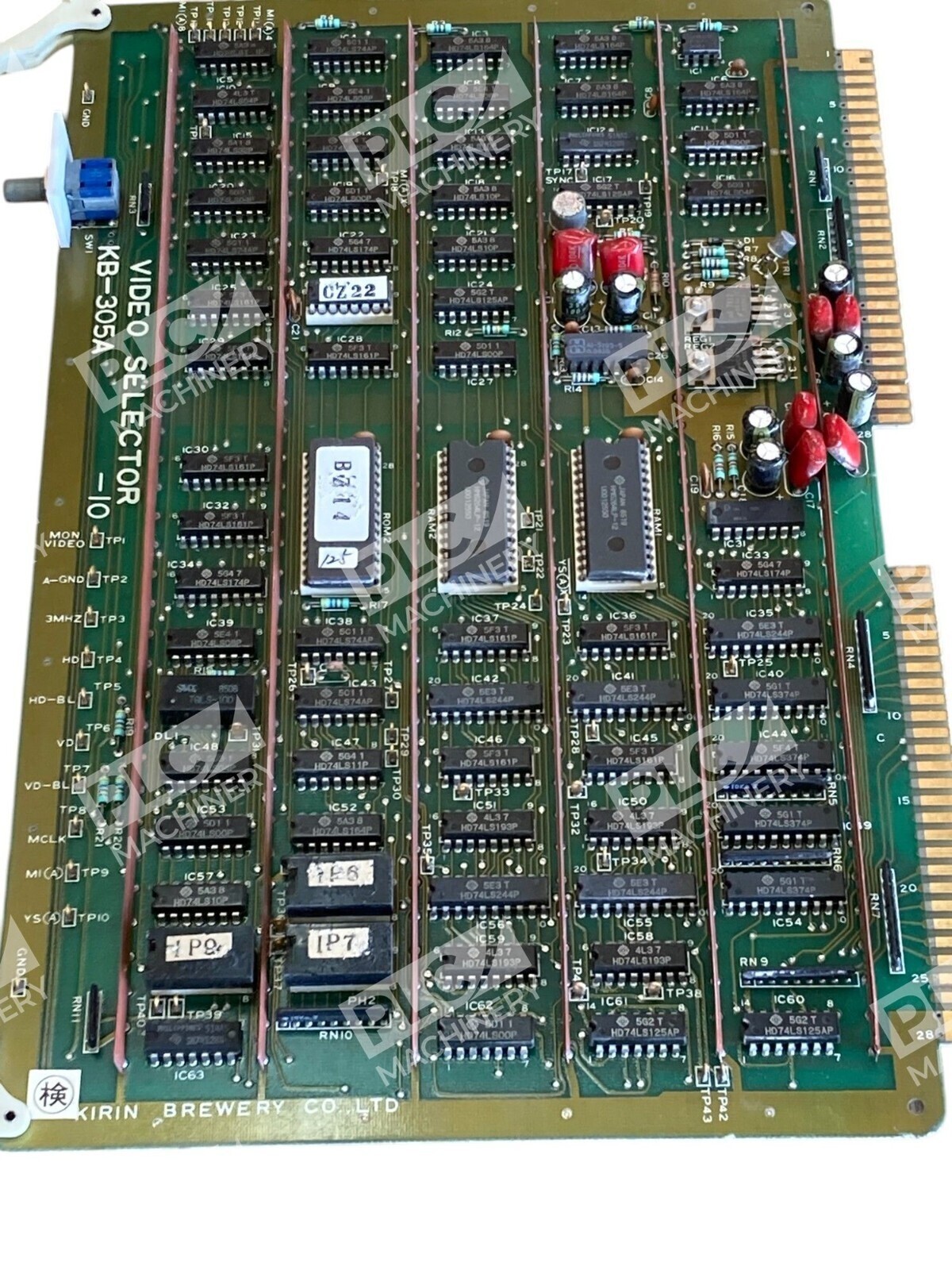 Kirin Brewery KB-305A - Kirin Brewery Video Selector IO Circuit Board KB-305A