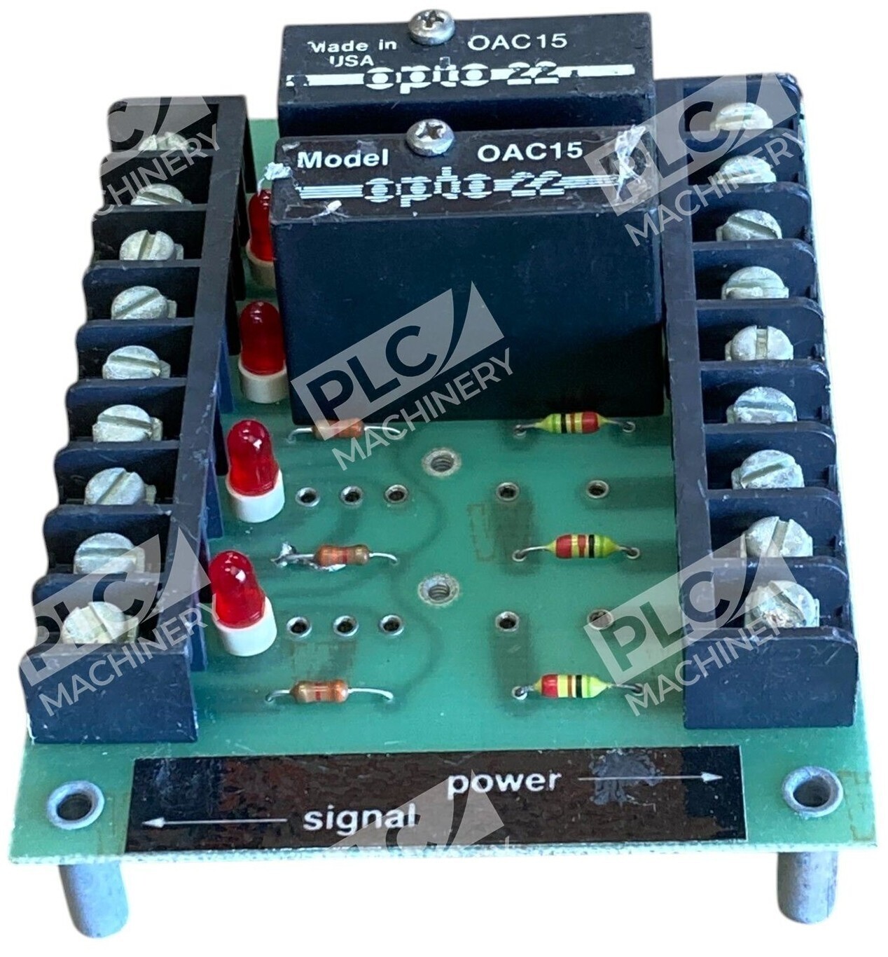 Opto 22 000200C PB4 Mounting Board W/ 2 Relays PB-4 - Image 2