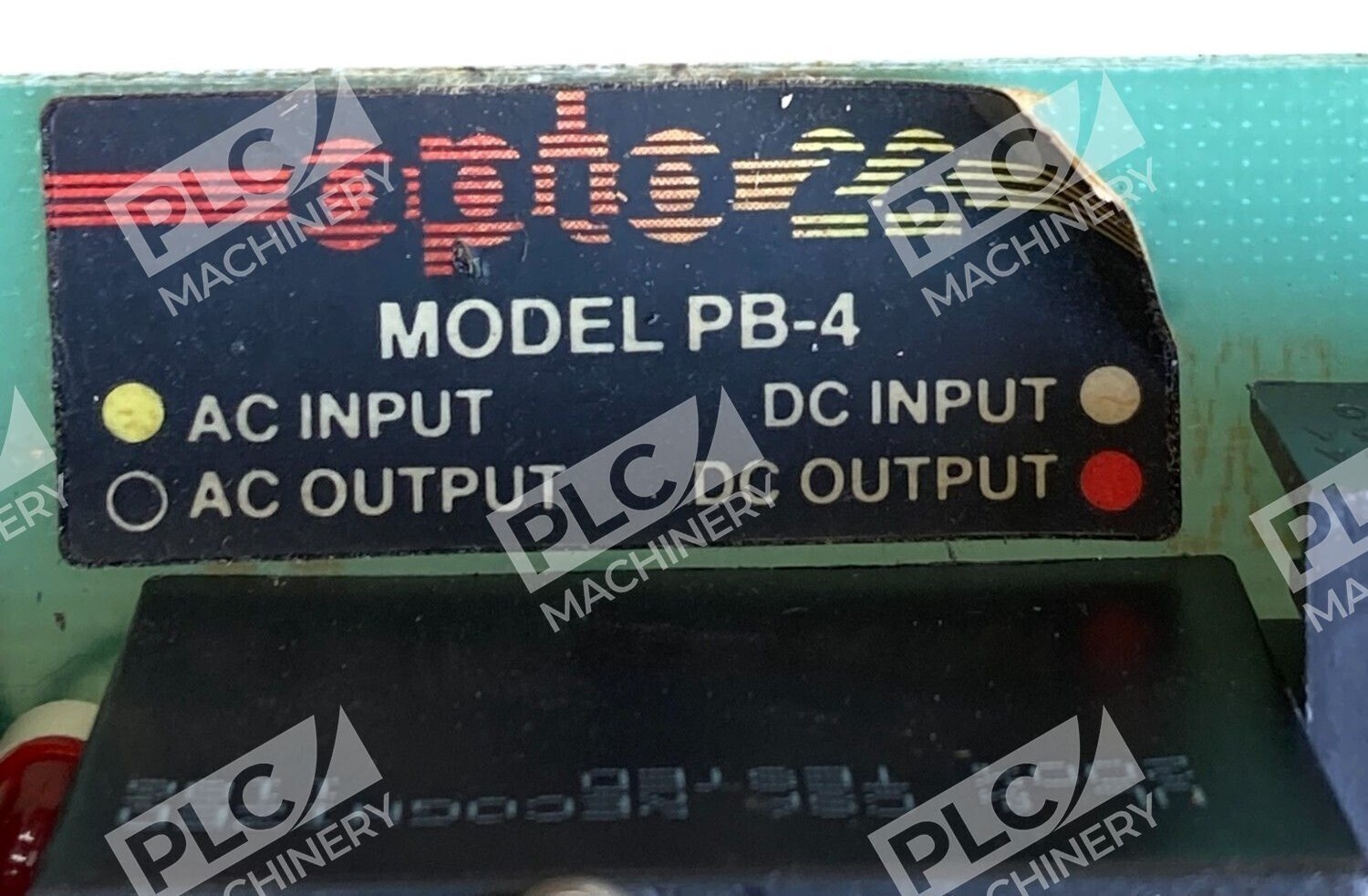 Opto 22 000200C PB4 Mounting Board W/ 2 Relays PB-4 - Image 3