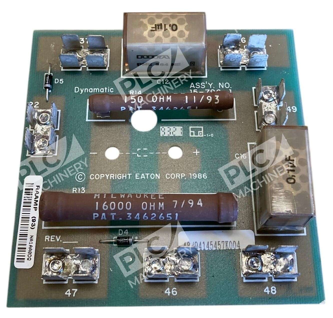 Eaton Cutler Hammer 70-243-1 - Eaton Dynamatic 15-796-01 Circuit Board Rev A 70-243-1