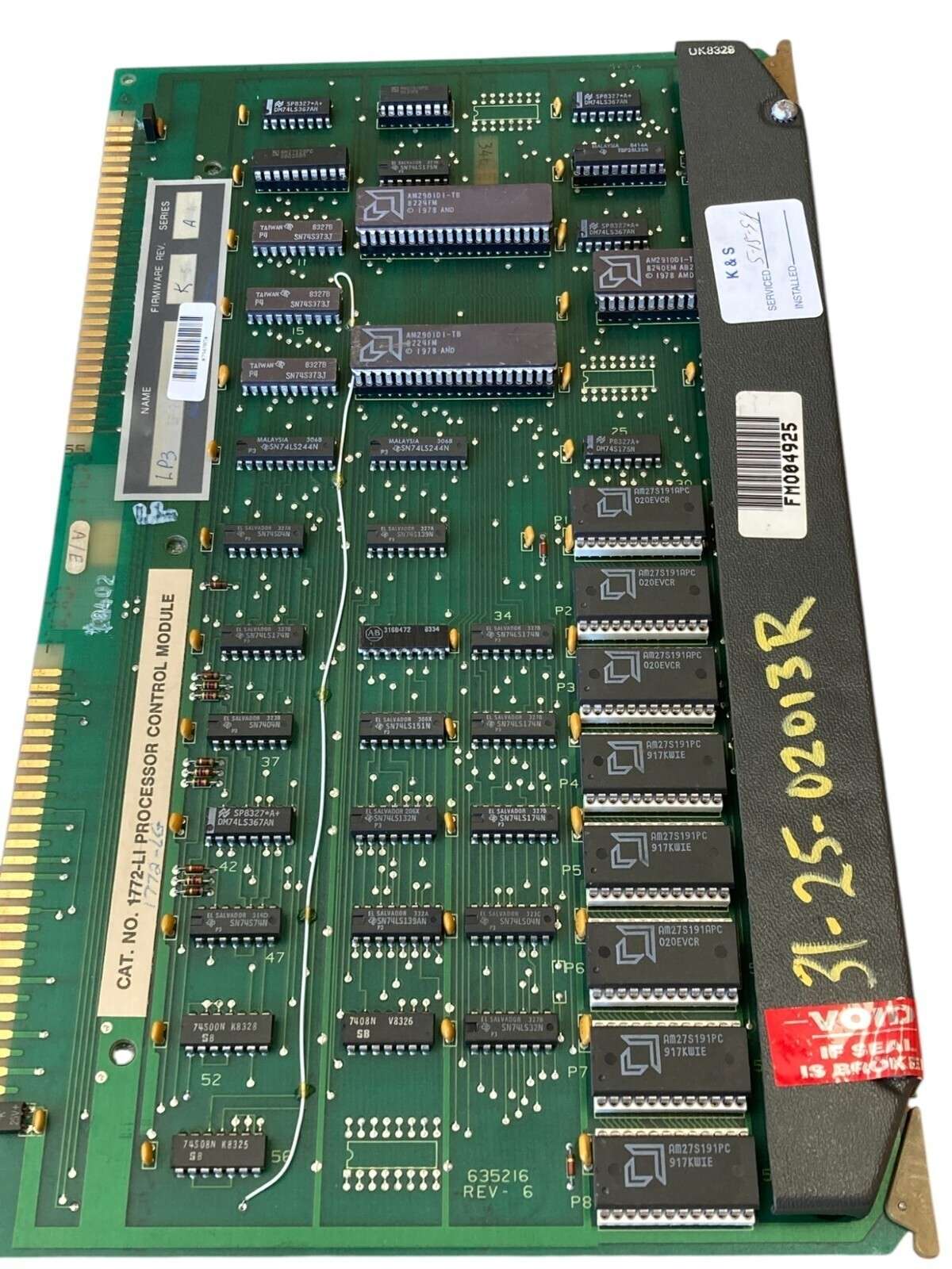 1772-LI - Allen-Bradley - PC Board Slot Mount Processor Control Module - Image 2