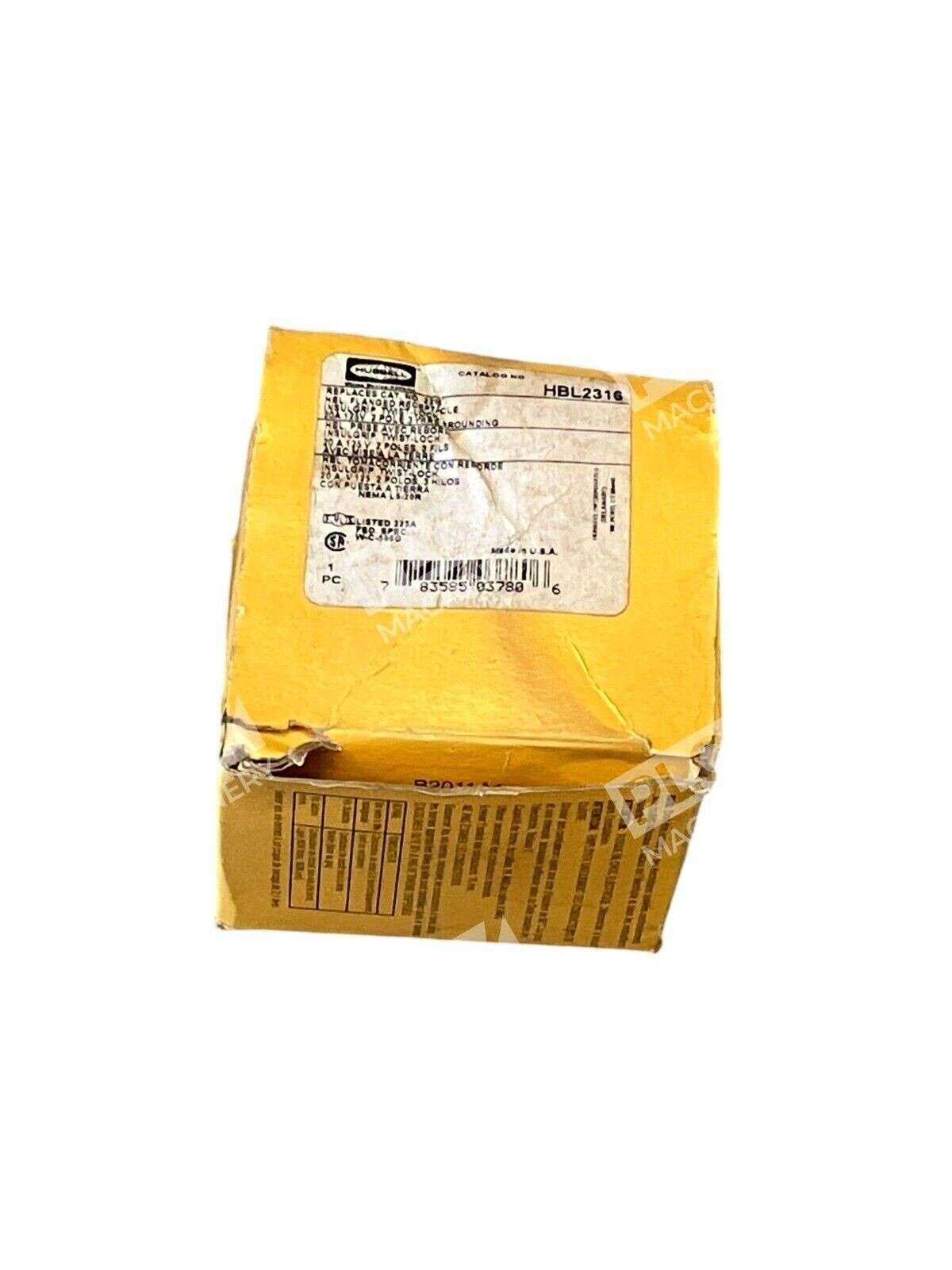 Hubbell HBL Flanged Receptacle Insulgrip Twist-Lock 20A 125V 2 Pole 3 Wire - Image 3