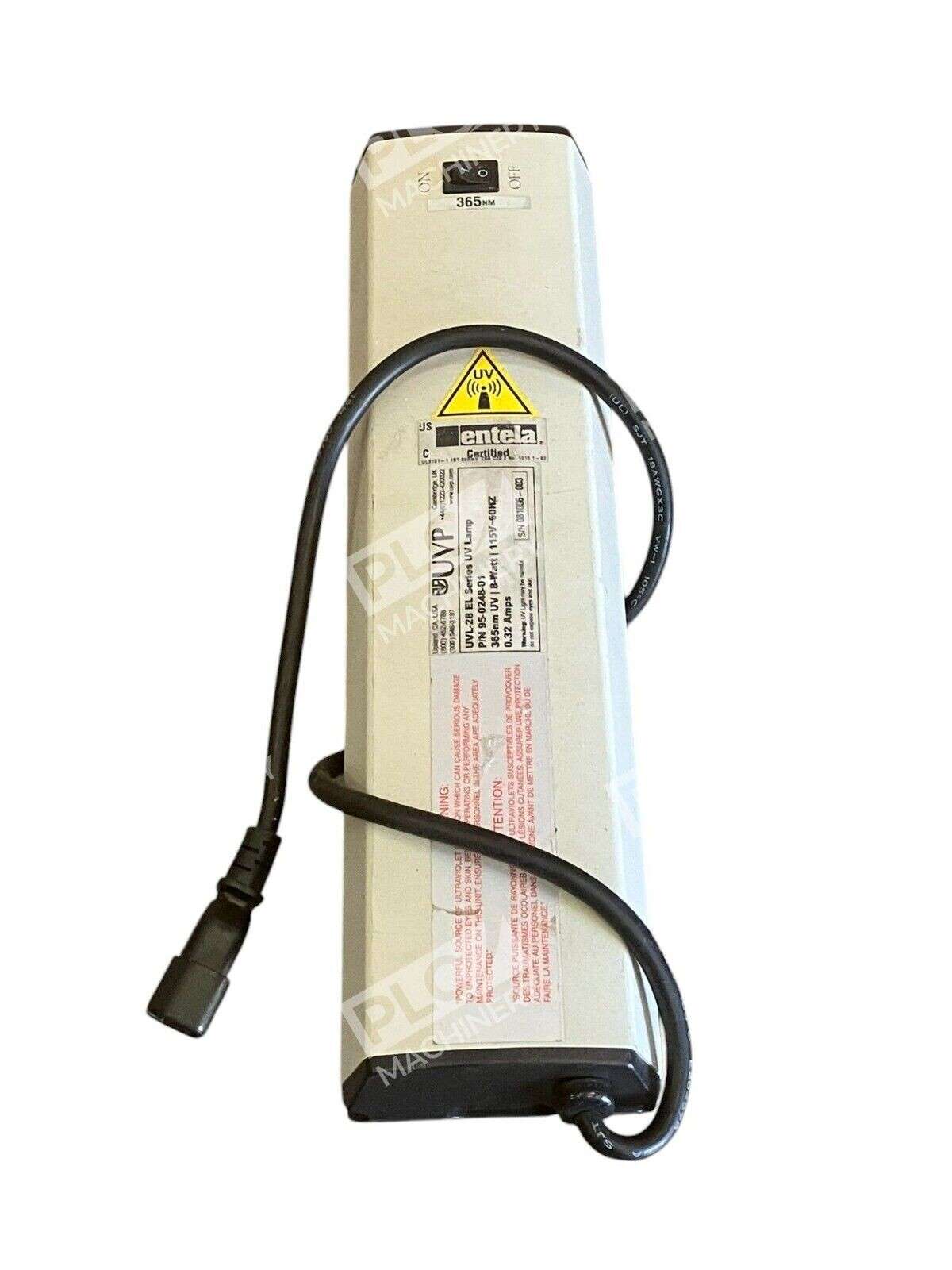 UVP 95-0248-01 - UVP 0.32A 365nm UV 8W 115V 60Hz UVL-28 EL Series UV Lamp 95-