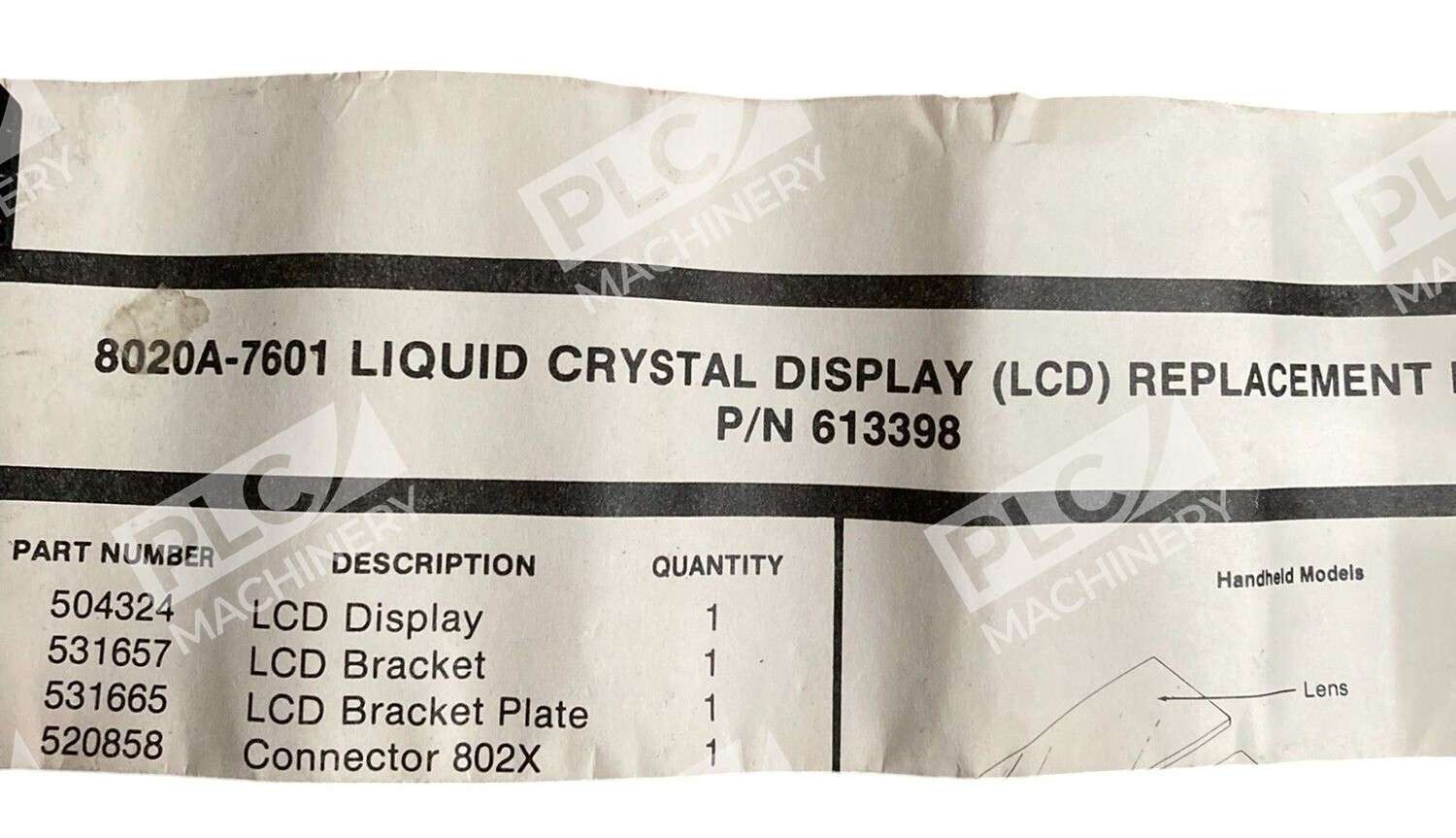 Fluke Parts LS067A-C 8020A-7601 Liquid Crystal Display LCD Display Kit 613398 - Image 3