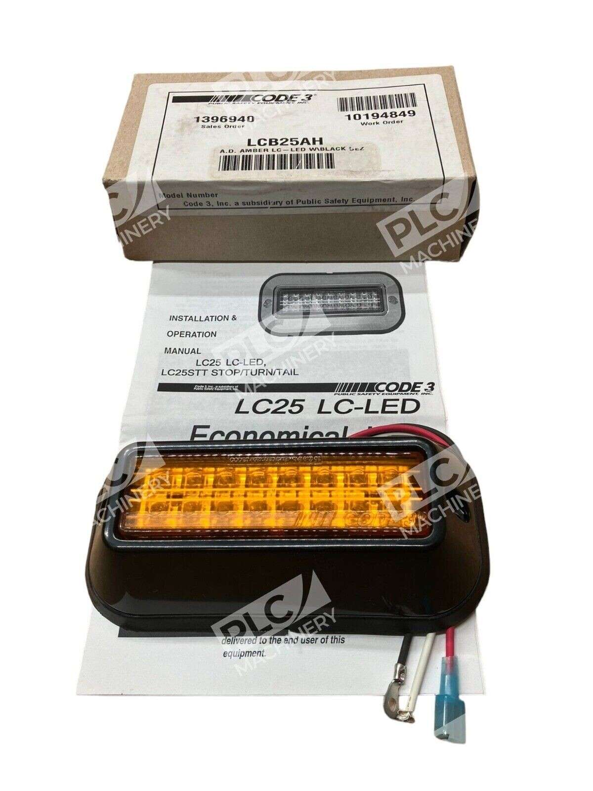Code 3 LCB25AH LED Amber Light New In Box - Image 3