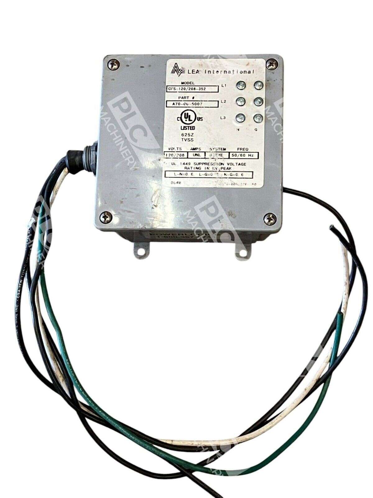 LEA International CFS-120/208-352 - LEA International A70-00-5007 Surge Protector CFS-120/208-35