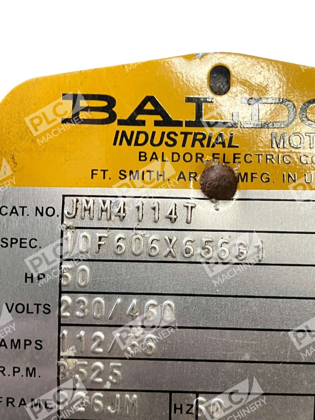 Baldor Industrial Motor 50HP 3525RPM 10F606X656G1 JMM4114T - Image 4