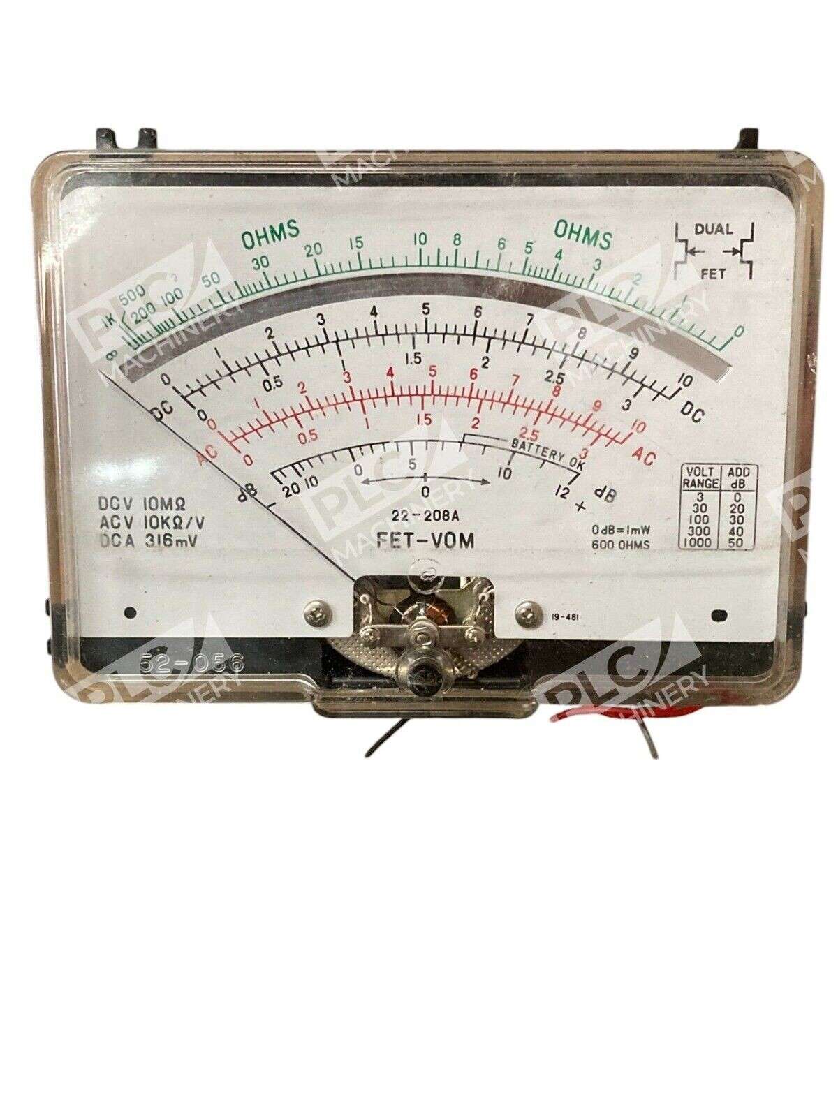 Micronta 22-208A - Micronta 22-208A Analog Multimeter 22-208A