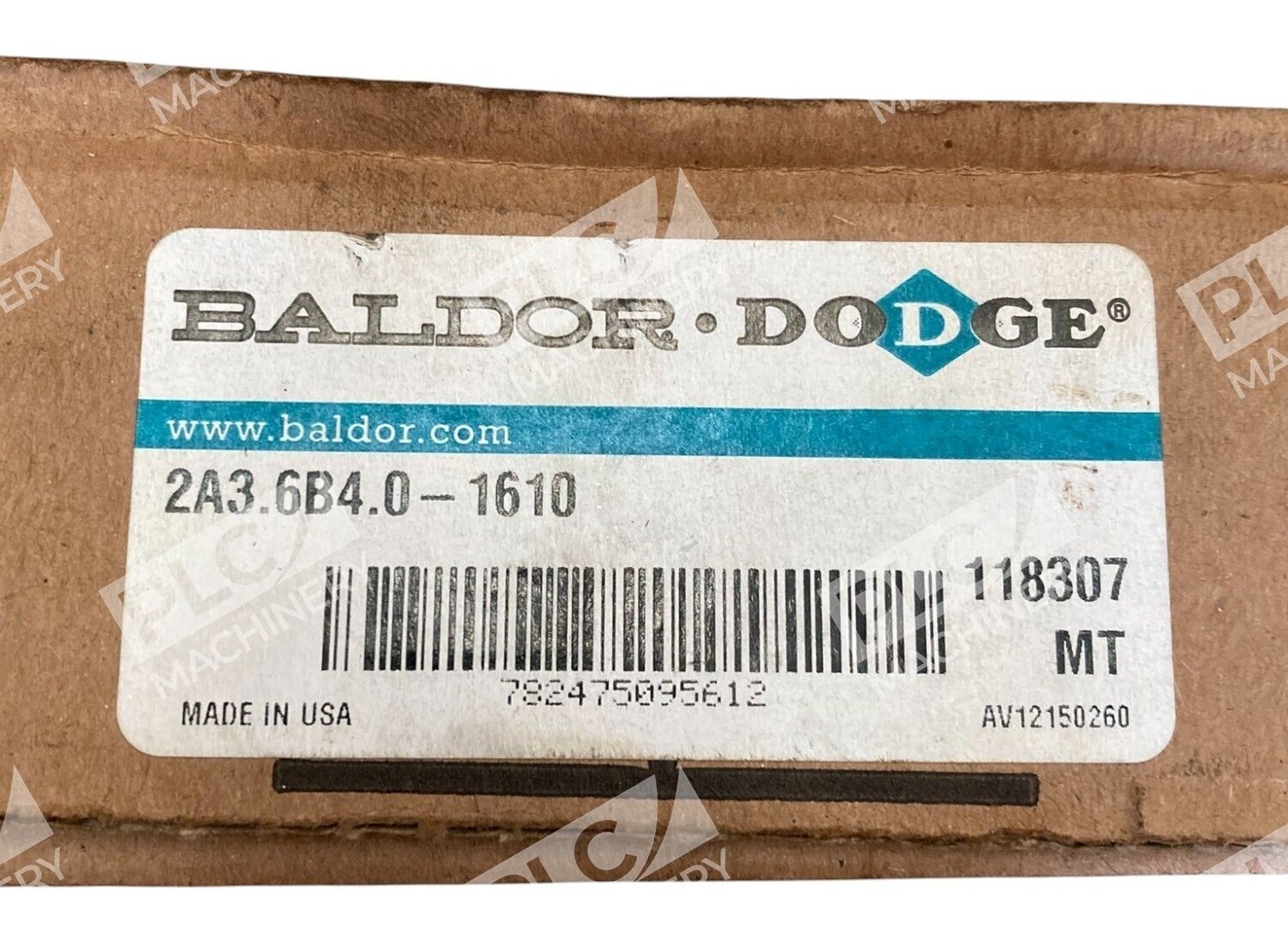 Dodge Baldor 118307 Taper Lock Sheave 2A3.6B4.0-1610 - Image 3