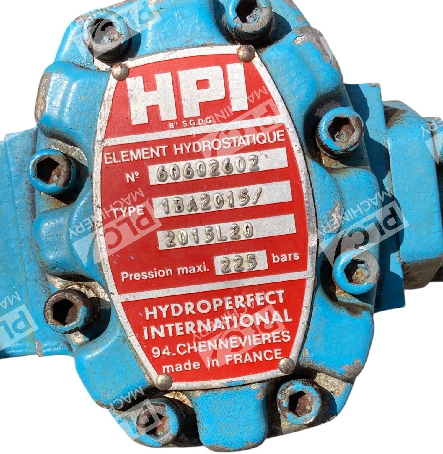Hydroperfect International HPI 225bars 60602602 Hydraulic Pump 1BA2015/2015L20 - Image 4