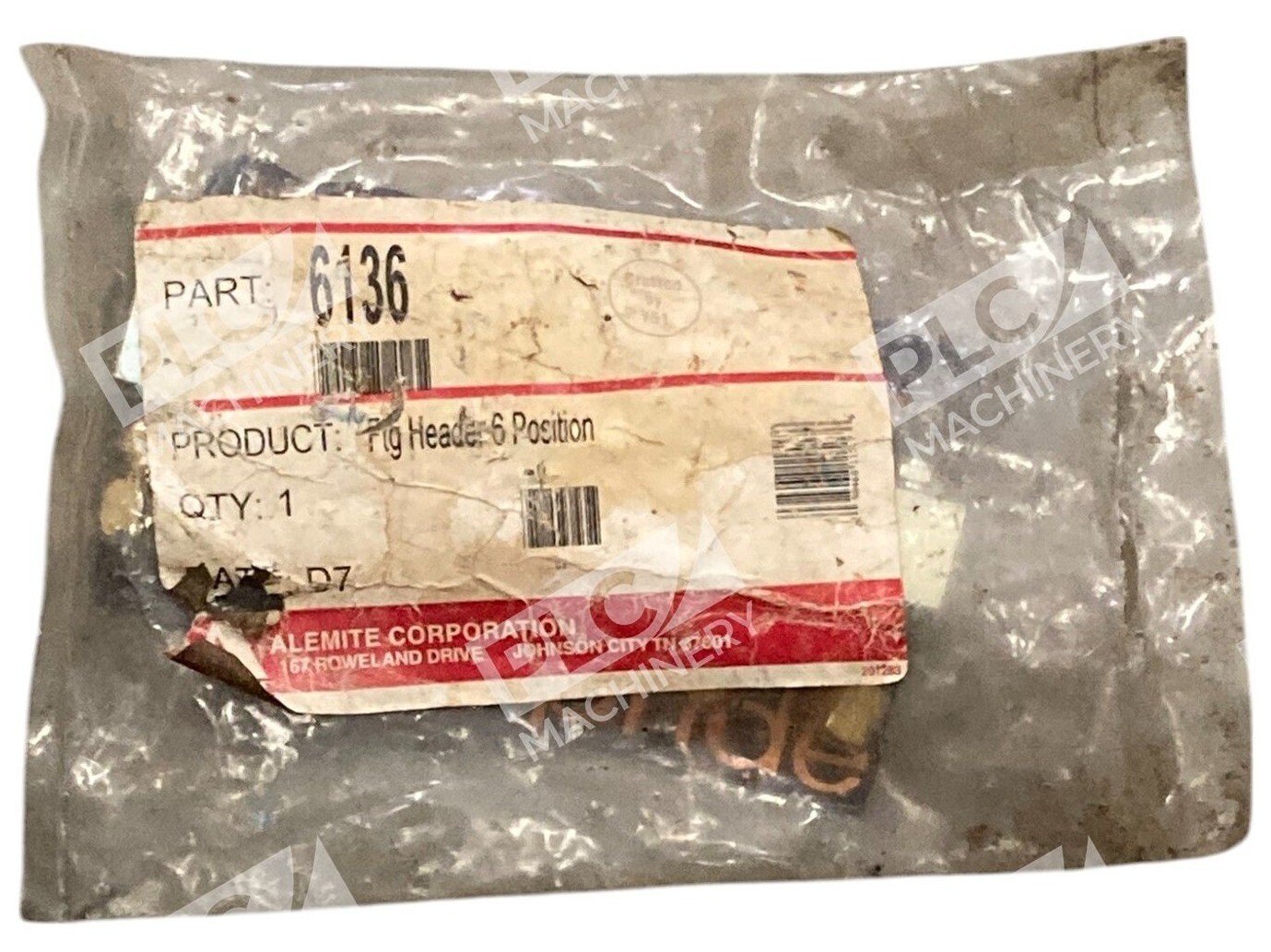 Alemite 6136 - Alemite Corp Fig Header 6 Position Block 6136