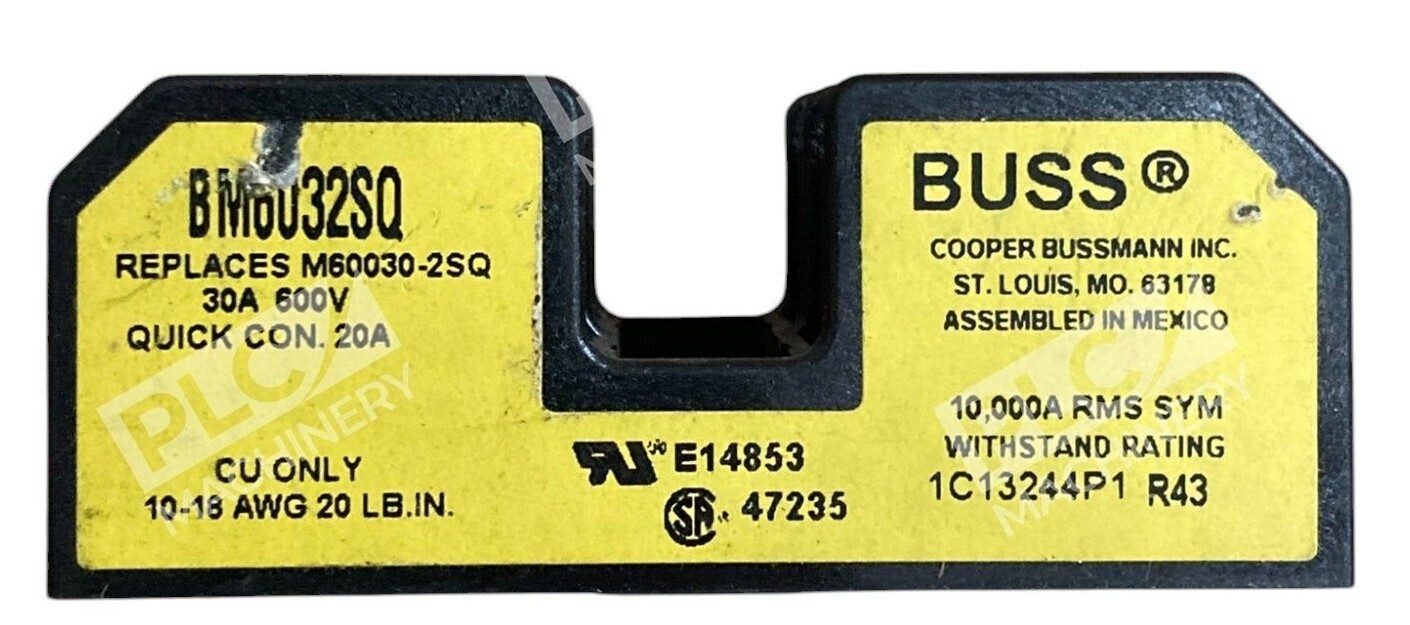 Buss BM6032SQ - Buss Cooper Bussmann 600V 30A Fuse Holder BM6032SQ