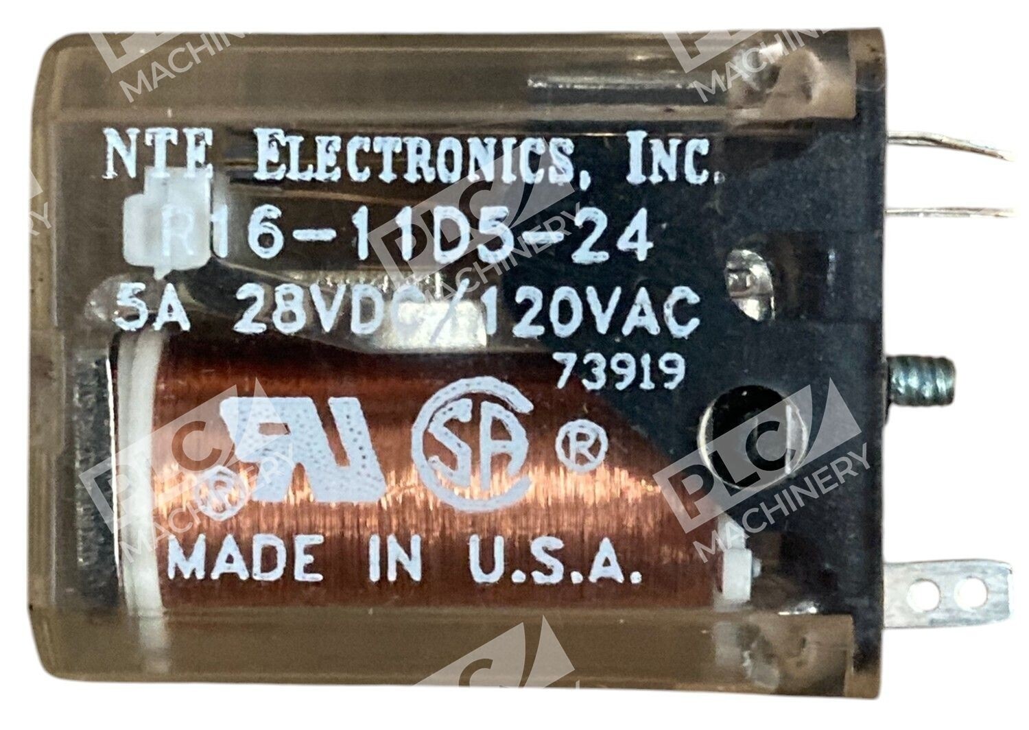 NTE Electronics 5A 28VDC 120VAC 73919 Plug In Relay R16-11D5-24 - Image 2