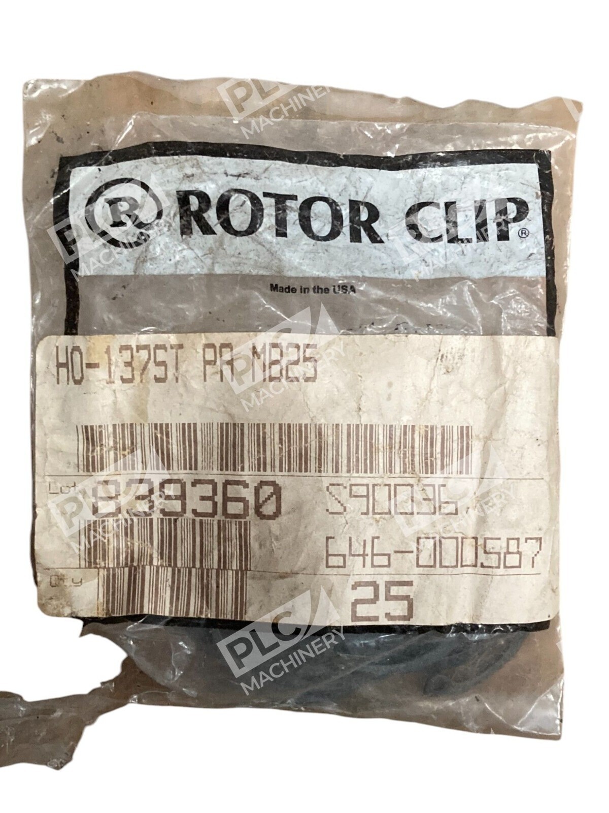 Rotor Clip HO-137ST - Rotor Clip 839360 S90036 646-000587 Retaining Rings HO-137ST