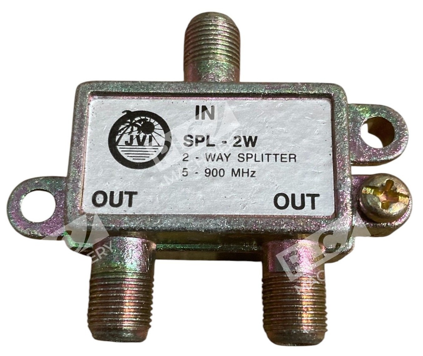JVI SPL-2W - JVI 5-900MHz 2 Way Coax Cable Splitter SPL-2W