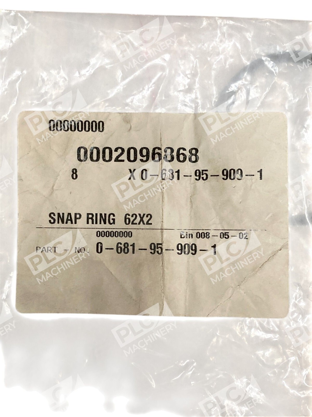 Krones 62X2 Snap Ring 0-681-95-909-1 (lot of 10) - Image 2