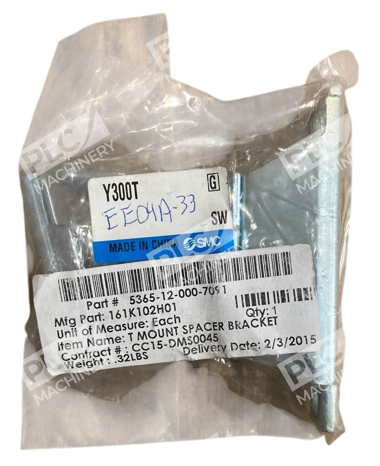 SMC EE04A-33 T Mount Spacer Bracket Y300T - Image 2