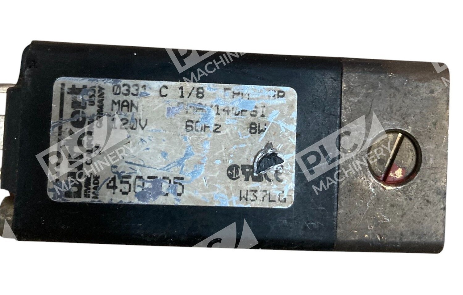 Burkert 120V 60Hz 8W Solenoid Valve 0331 C 1/8 FPM BR - Image 2