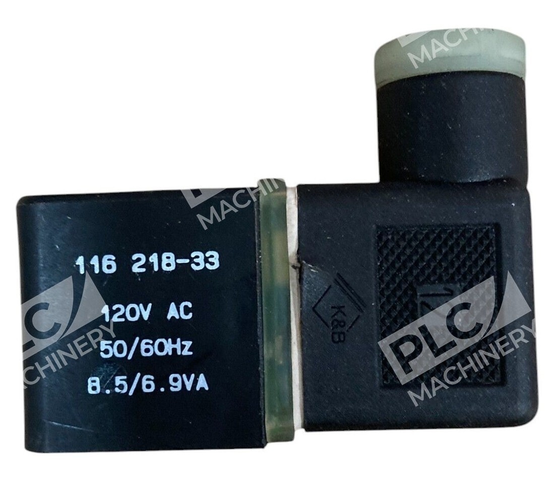 K&B 116 218-33 - K&B 12 B 120VAC 50/60Hz 8.5/6.9VA Solenoid Coil 116 218-33