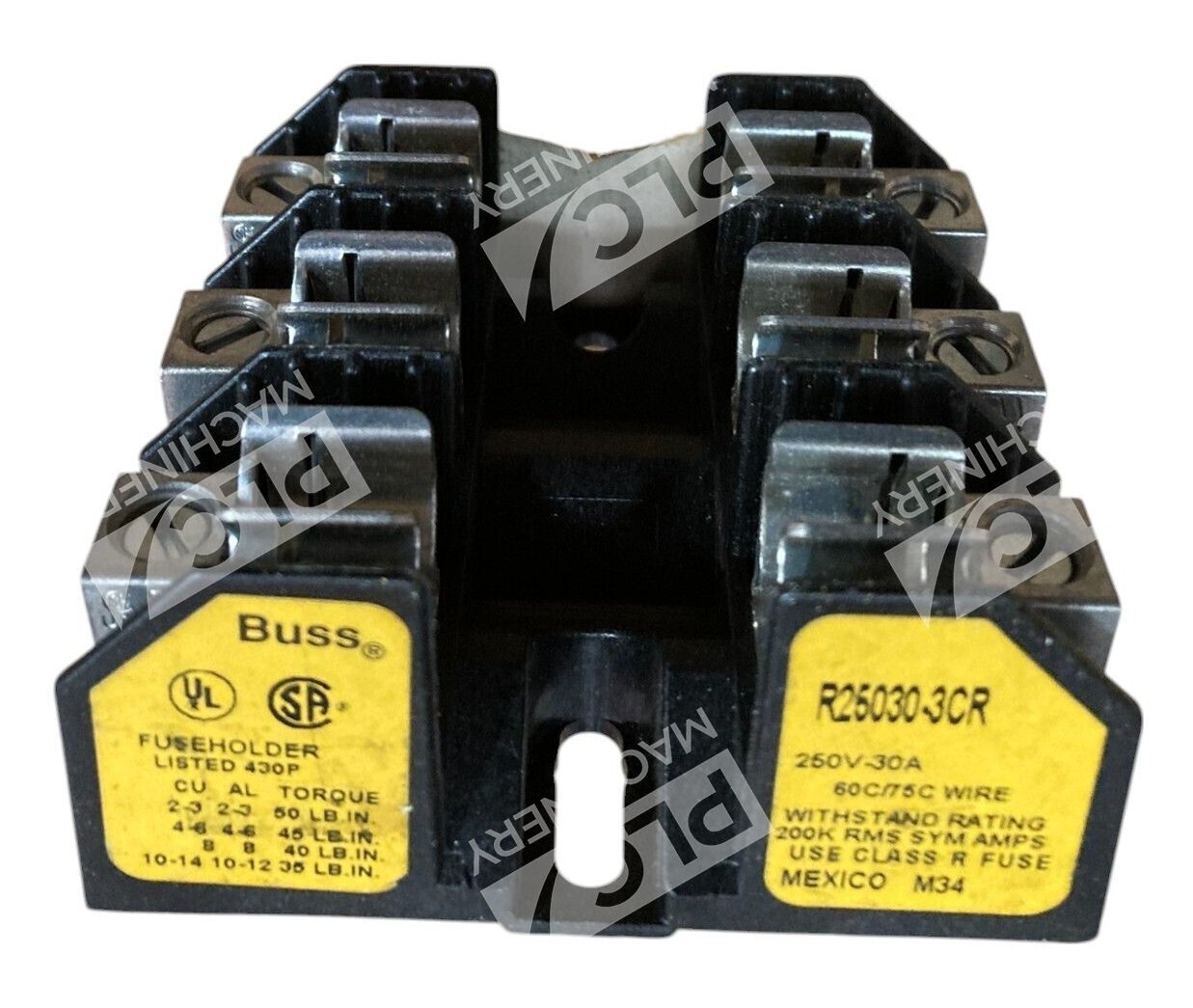 Buss R25030-3CR - Buss Eaton Bussmann 250V-30A Listed 430P Fuse Holder R25030-