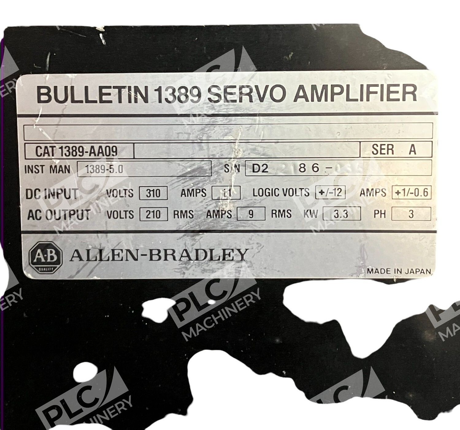 Allen Bradley 1389-AA09 Series A Bulletin 1389 Servo Amplifier Rockwell - Image 3