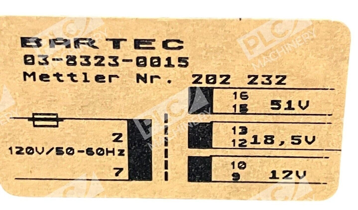 Bartec Mettler Toledo 00504824 EX Electronic Gd13X PCB Power Supply 03-8323-0015 - Image 3