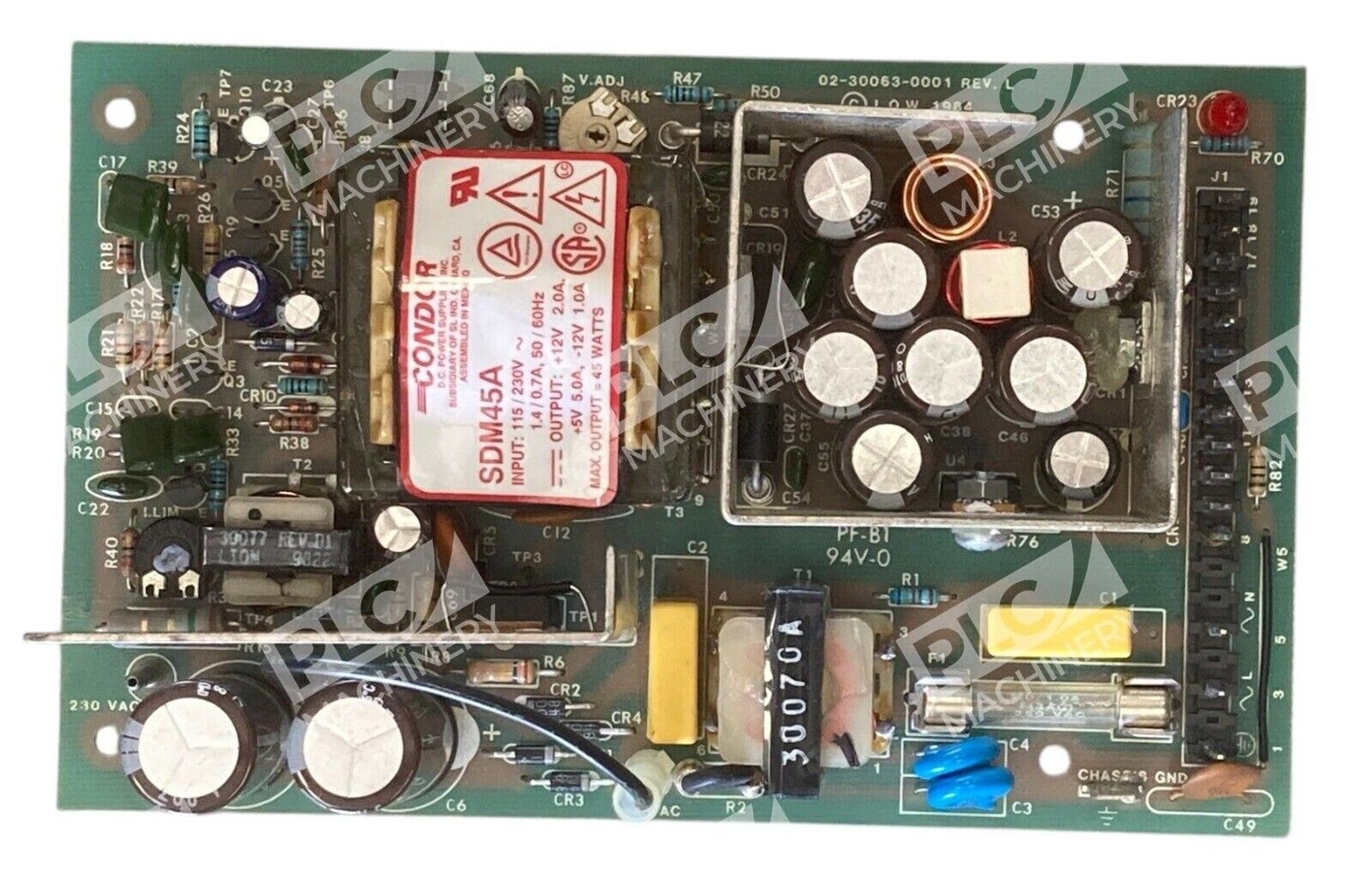 Condor Clow 02-30053-0001 1.4/0.7A DC Power Supply SDM45A - Image 2