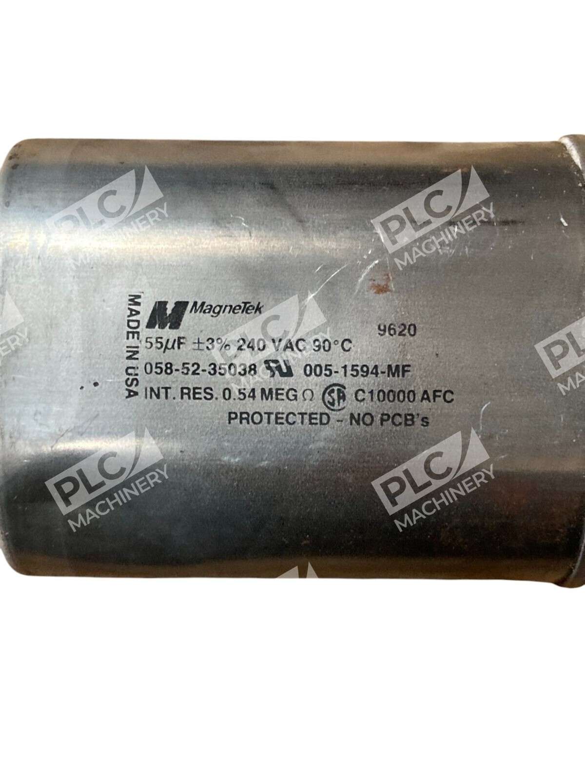MagneTek 005-15940MF 0.54MEGOhm C10000AFC 55uf Capacitor 058-52-35038 - Image 3
