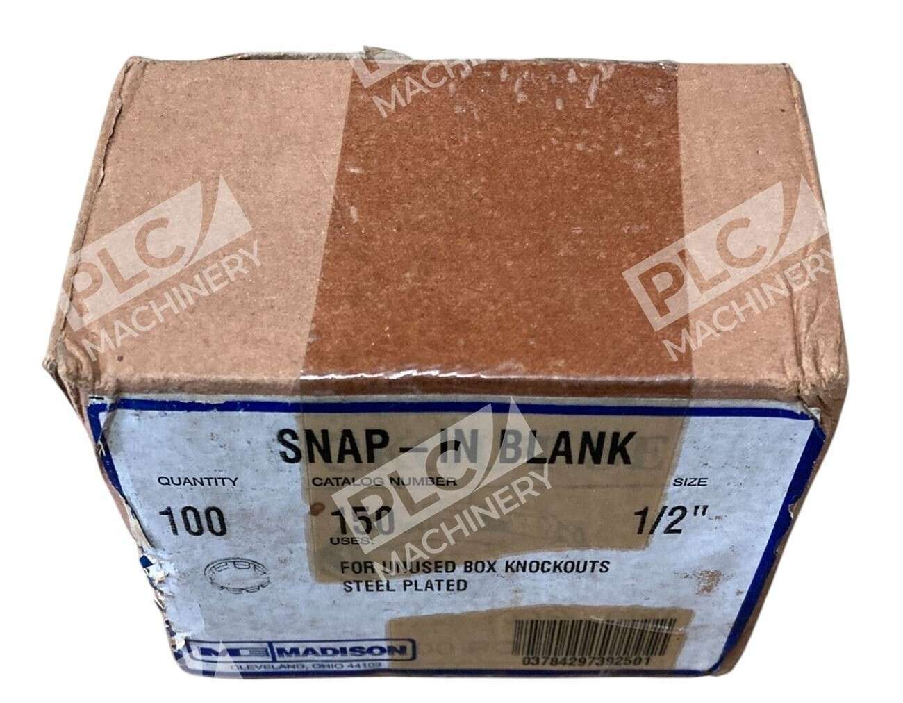 Madison Electric ME Steel Plated Snap-In Blank 150 1/2" (Box of ~100) - Image 6