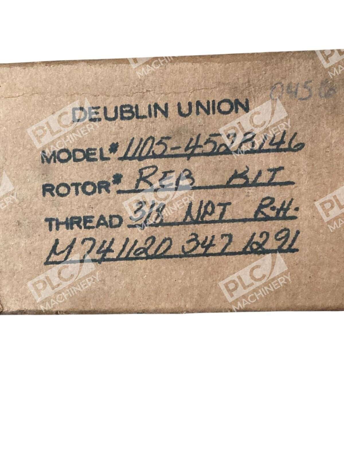 Deublin Union 1105-452B146 - Deublin Union M741120 347 1291 3/8NPT RH Reb Bit Rotary Unio