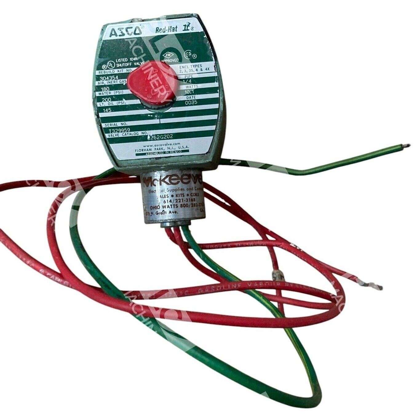 Asco 8262G202 II 304354 10.1W Solenoid Shutoff Valve - Image 2
