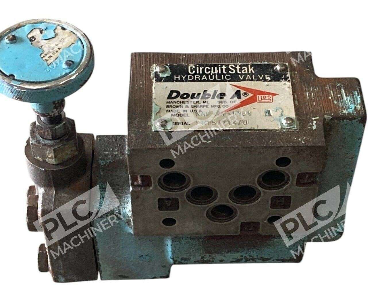 Brown & Sharpe WAP-01-11B1 - Brown & Sharpe Double A Circuit Stak Hydraulic Valve WAP-01-