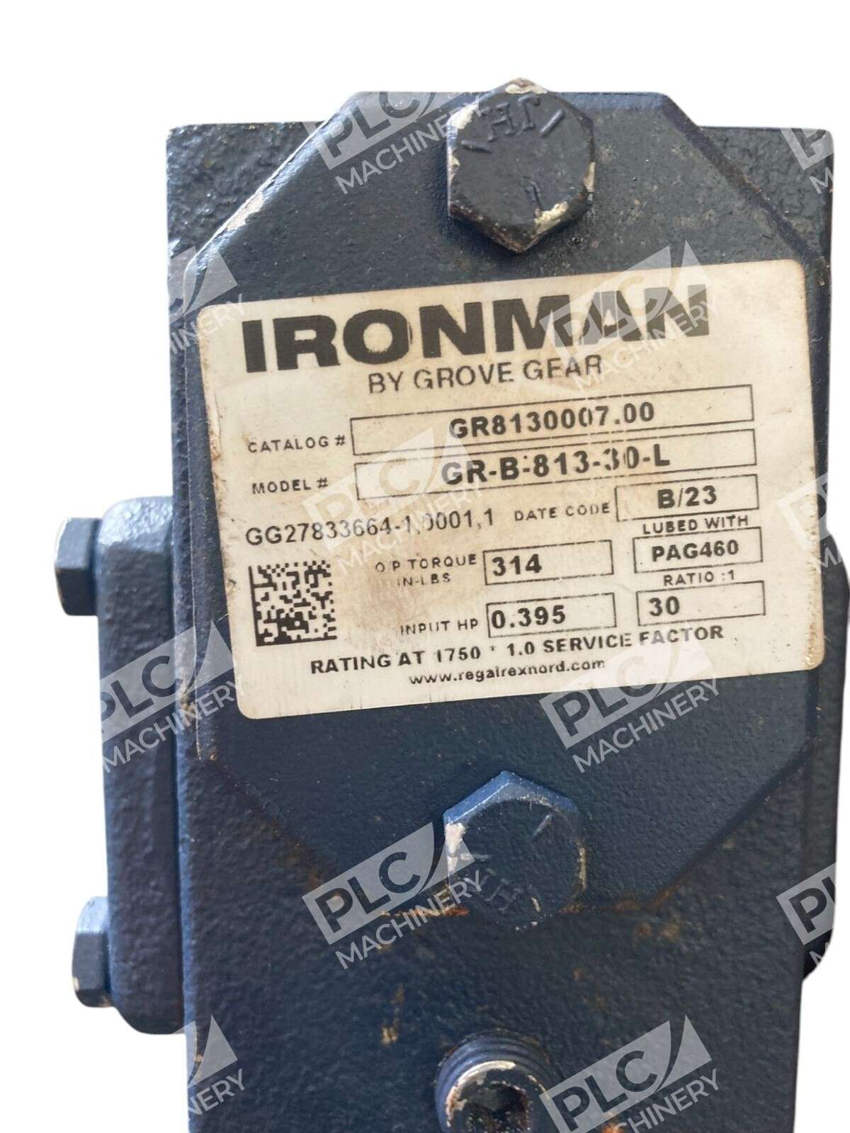 Grove Gear GR8130007.00 30:1 Ironman Single Worm Reducer GR-B-813-30-L - Image 5
