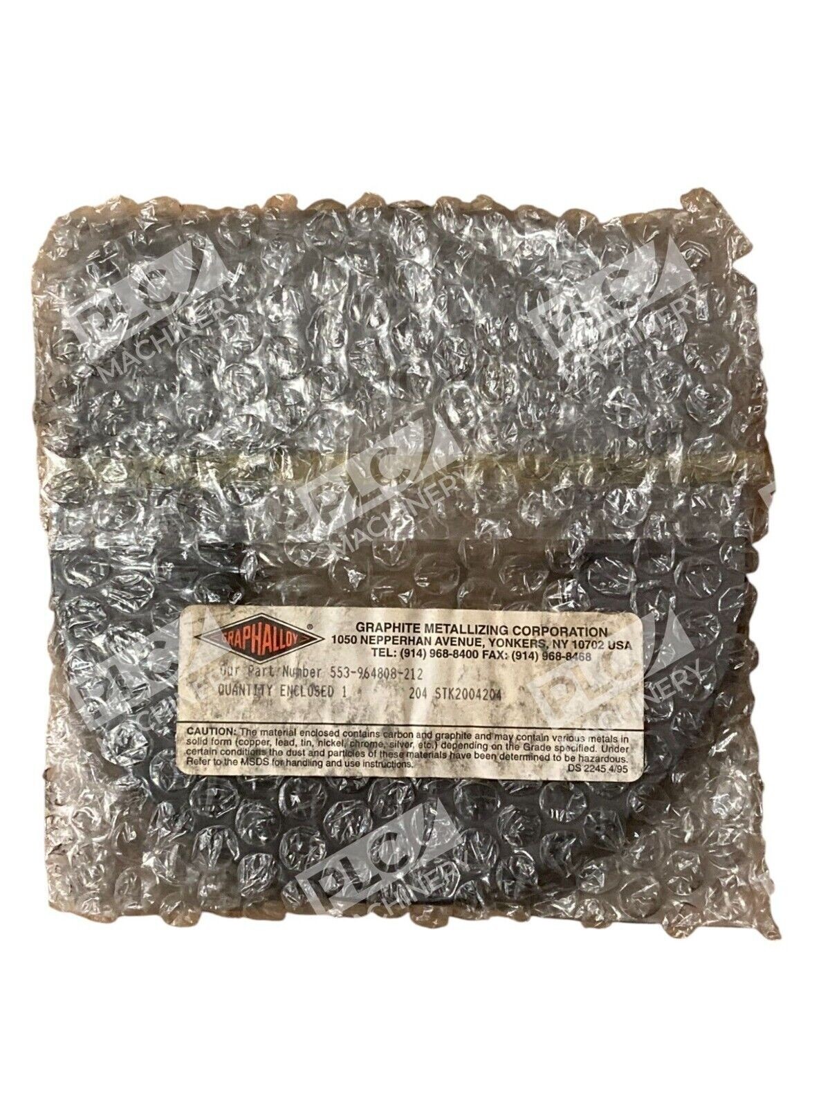 Graphalloy 204 STK2004204 Graphite Metallizing Co 553-964808-212 - Image 2