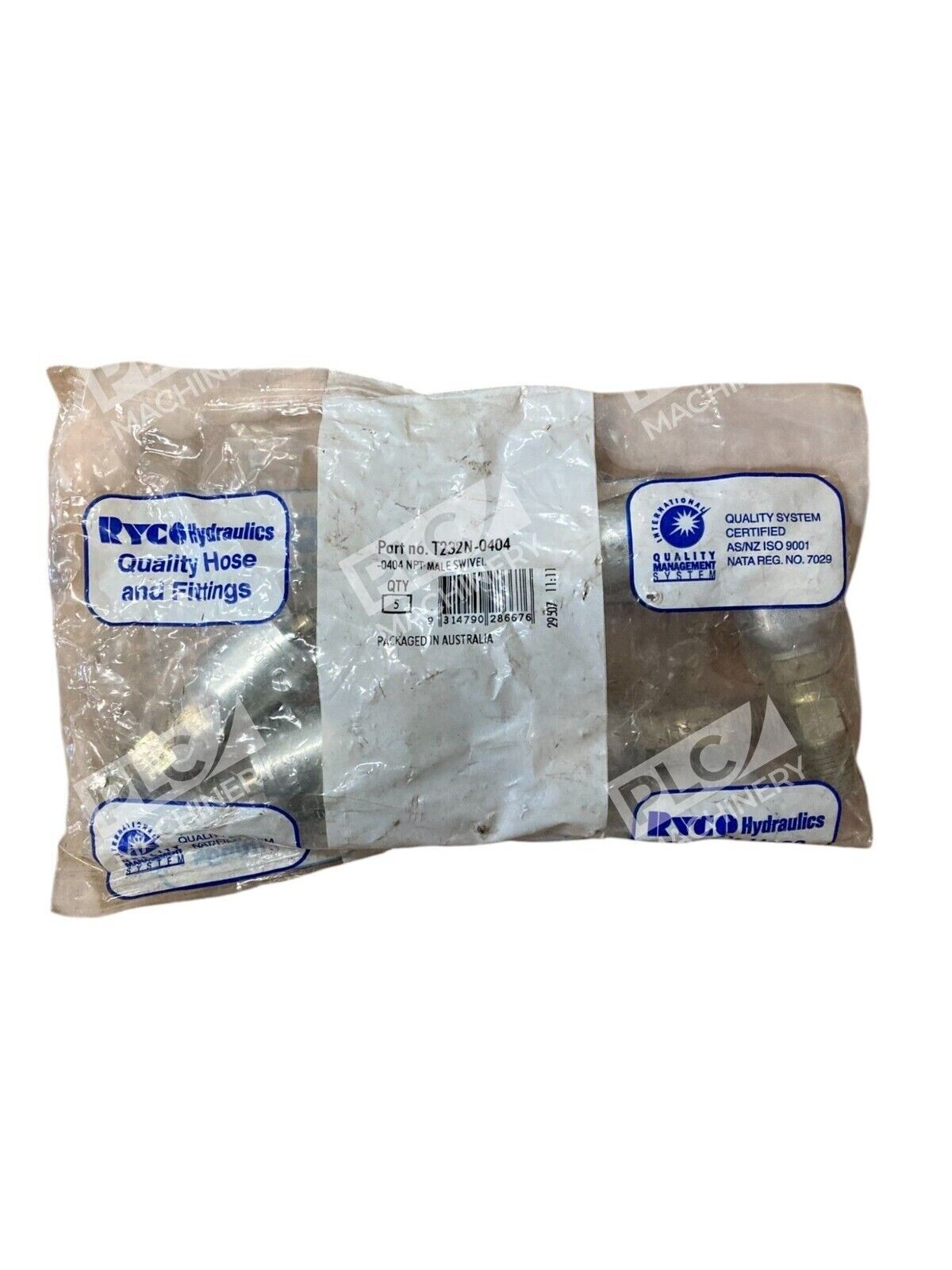 Ryco Hydraulics T232N-0404 - Ryco Hydraulics -0404 NPT Male Swivel T232N-0404 (Bag of 5)