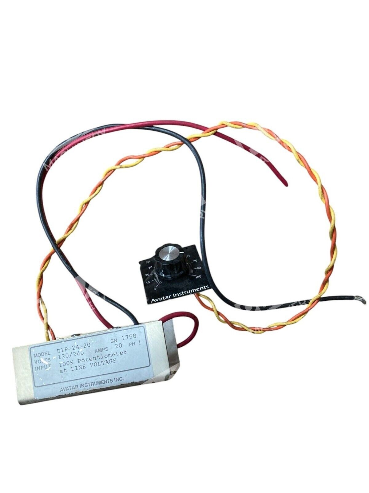 Avatar Instruments 120/240V 20A 1PH 100K Potentiometer at Line Voltage D1P-24-20 - Image 2