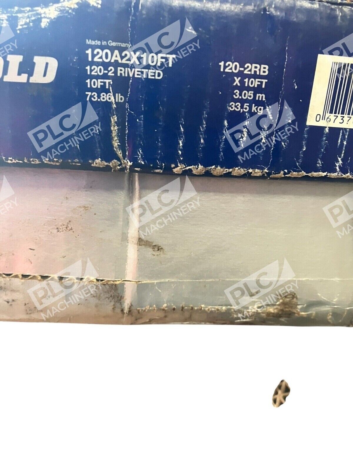 Renold 120-2RB 120-2 Riveted 10' 73.86lb Chain 120A2X10FT - Image 3