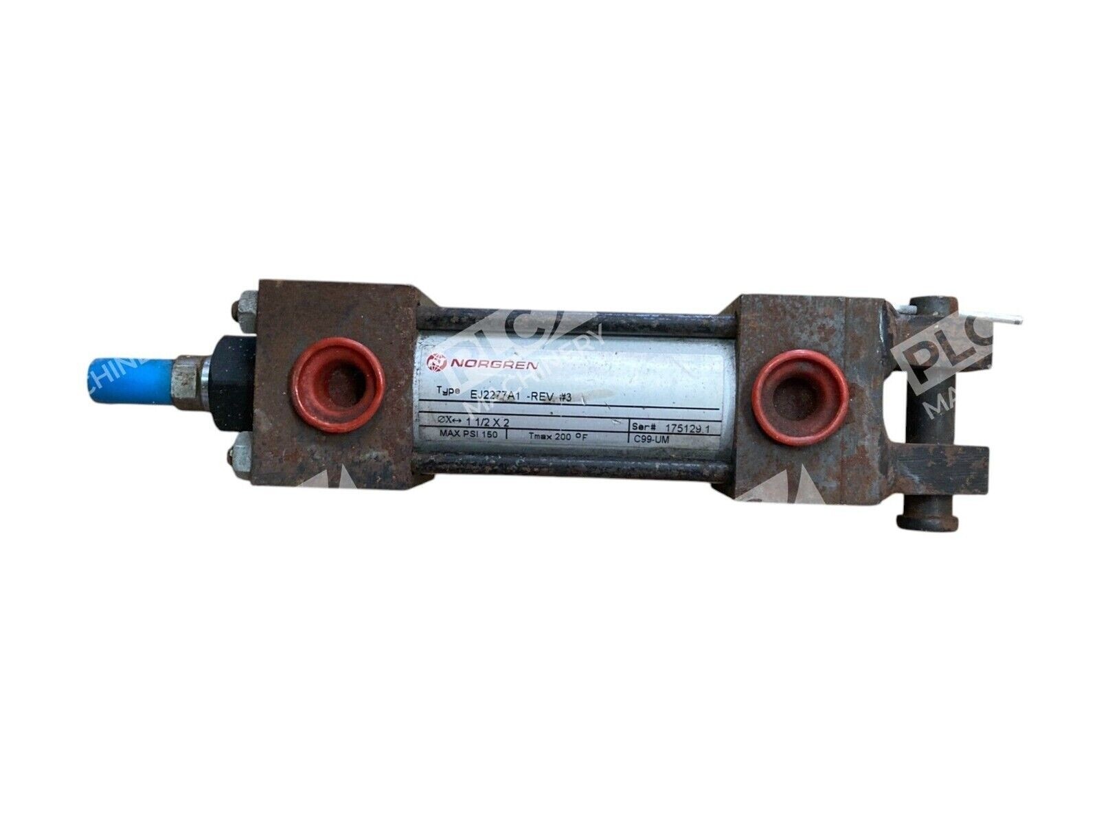 Norgren EJ2277A1-1-1/2X2 - Norgren 150PSI C99-UM Rev 3 1.5X2 Pneumatic Cylinder EJ2277A