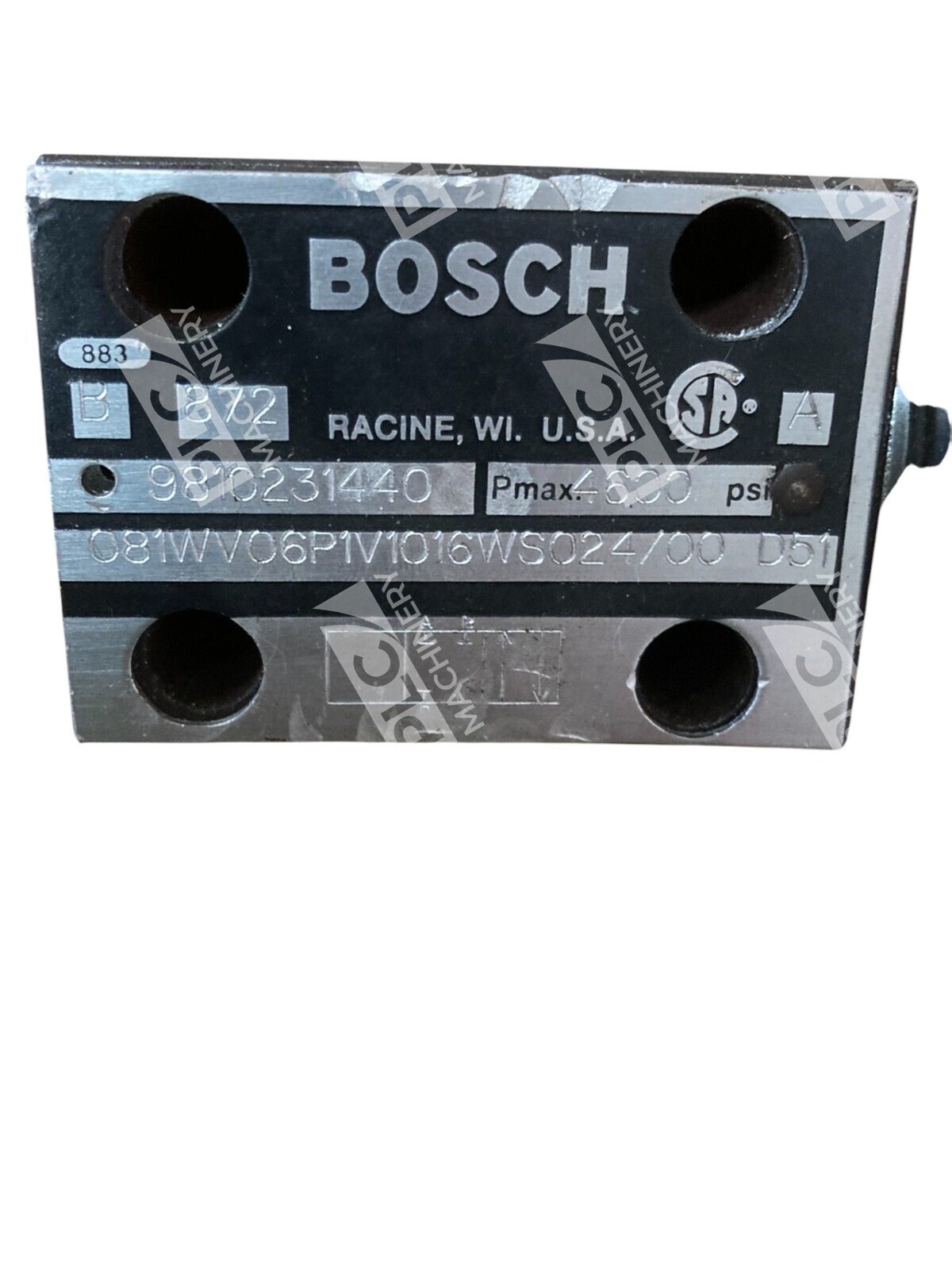 Bosch Rexroth 883 B 872 A Directional Control Valve 081WV06P1V1016WS024/00-D51 - Image 3