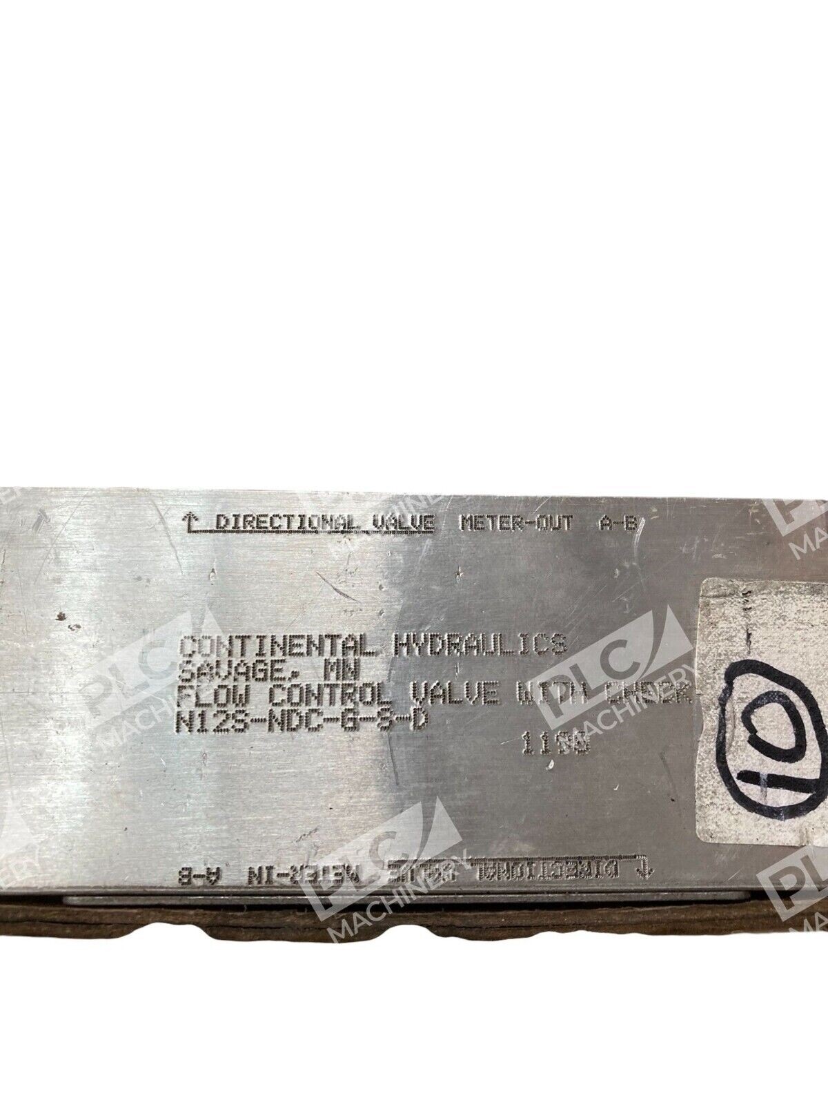 Continental Hydraulics Flow Control Valve With Check N12S-NDC-G-S-D - Image 3